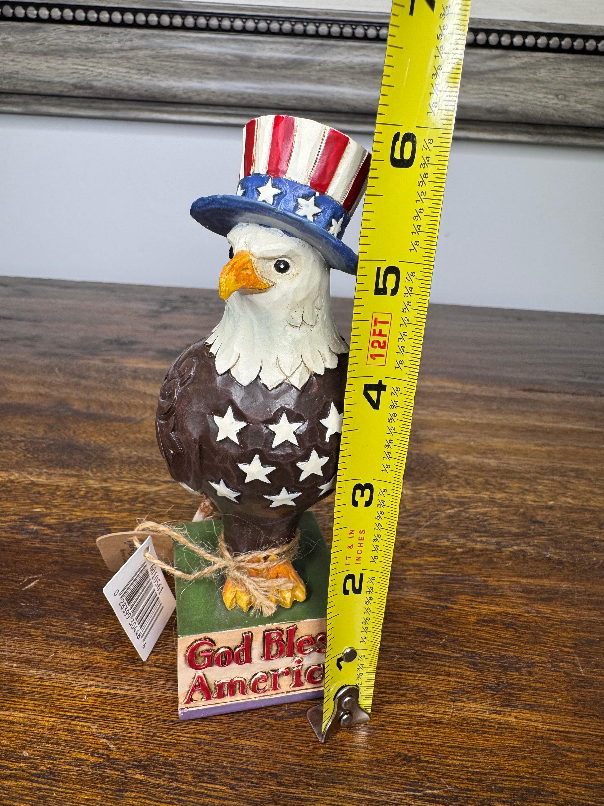 NIB Jim Shore Heartwood Creek Patriotic "Freedom Reigns" Eagle Figurine