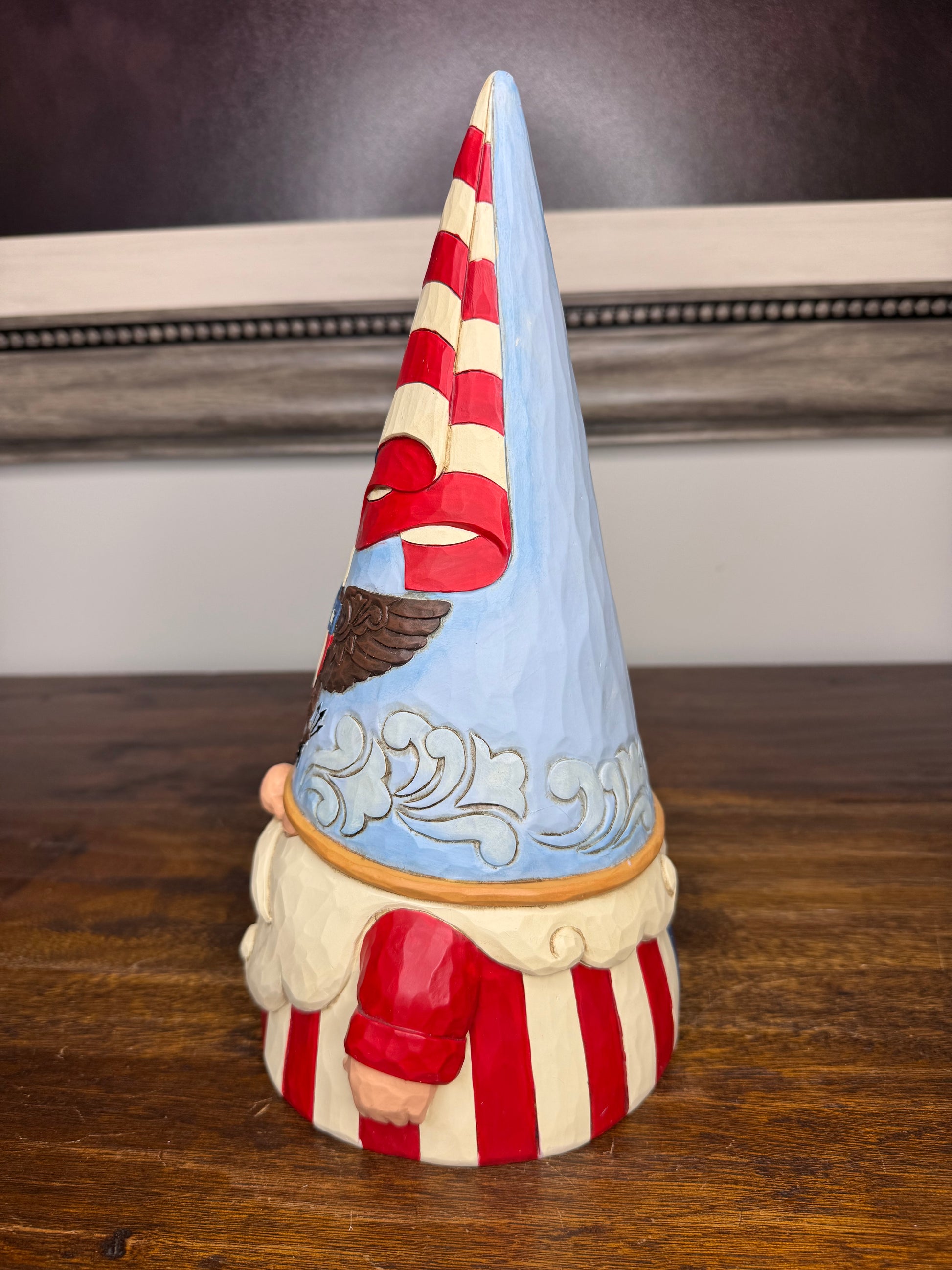 Large NIB Jim Shore Heartwood Creek Patriotic Gnome "Gnome of the Free"