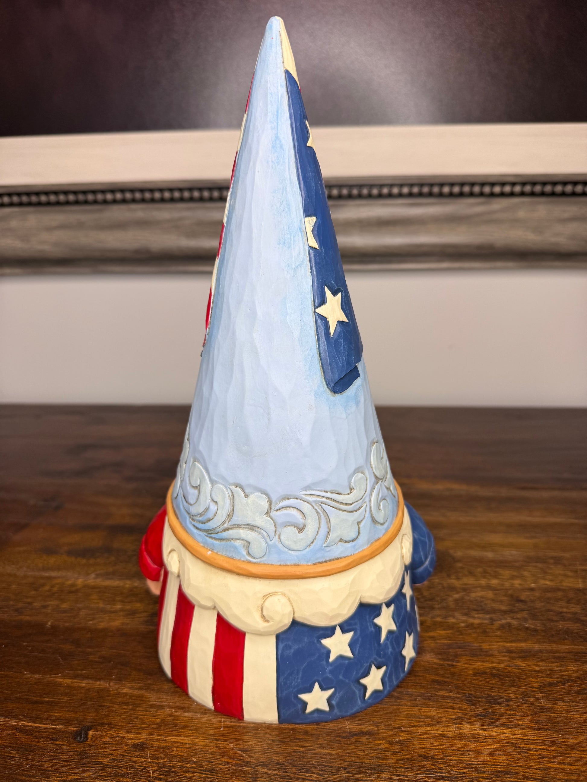 Large NIB Jim Shore Heartwood Creek Patriotic Gnome "Gnome of the Free"