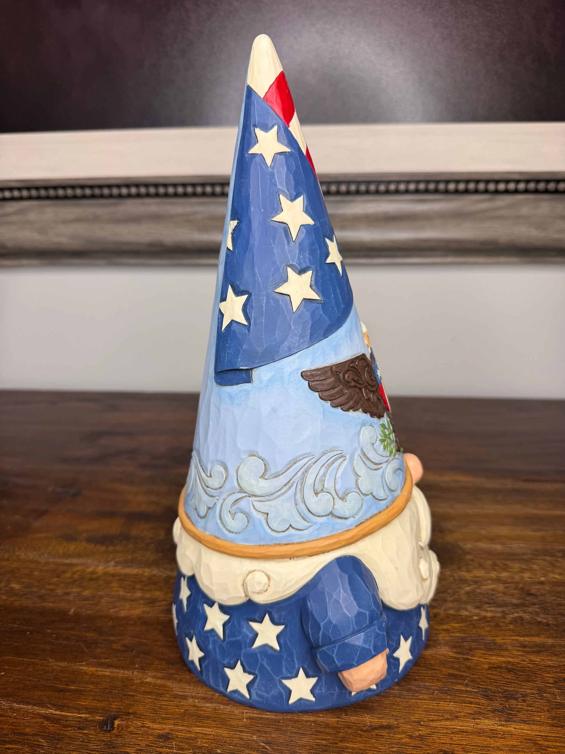 Large NIB Jim Shore Heartwood Creek Patriotic Gnome "Gnome of the Free"
