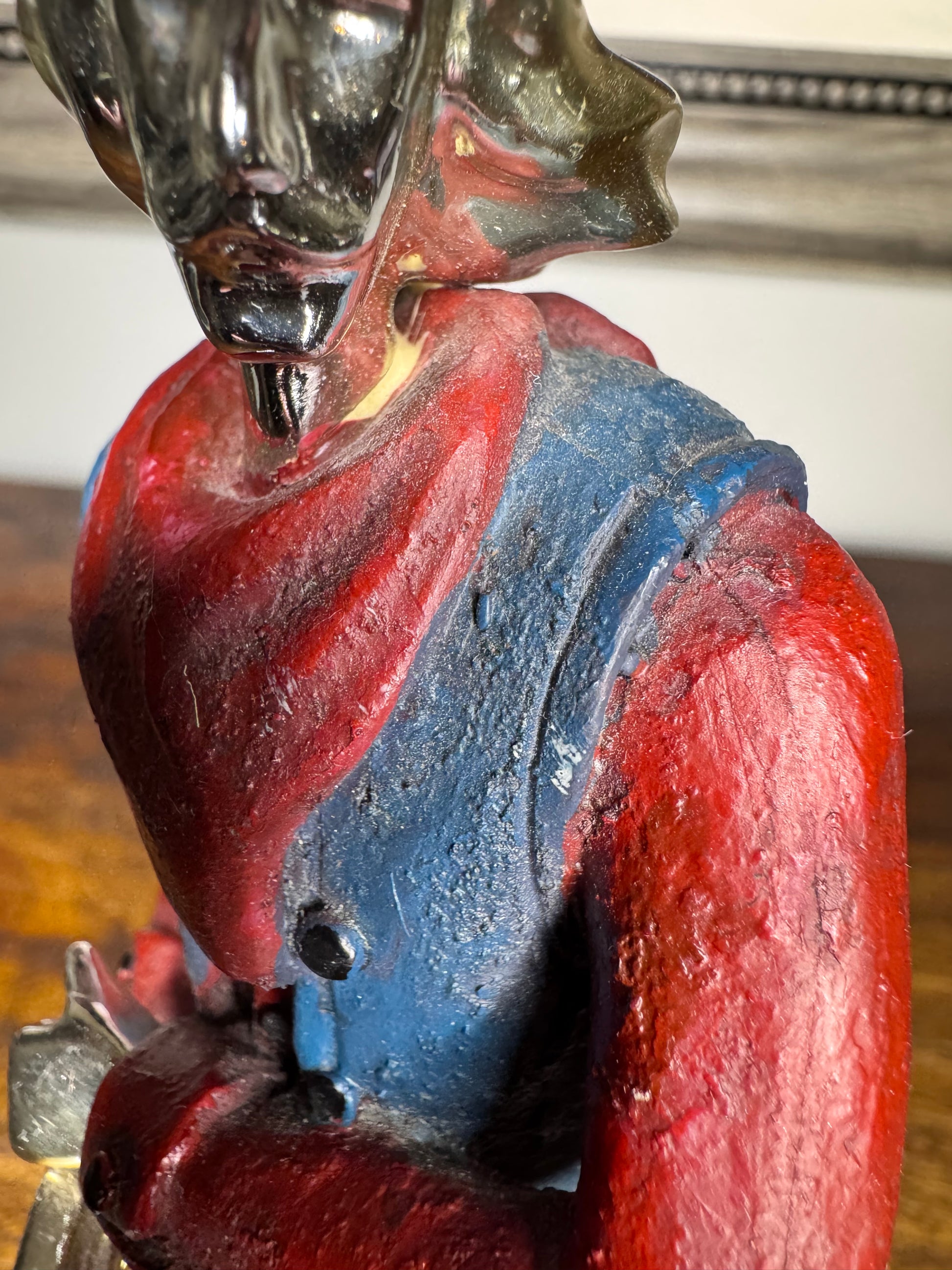 Unique Mixed Media Western Cowboy Figurines Set of 2 * READ FULL DESCRIPTION*