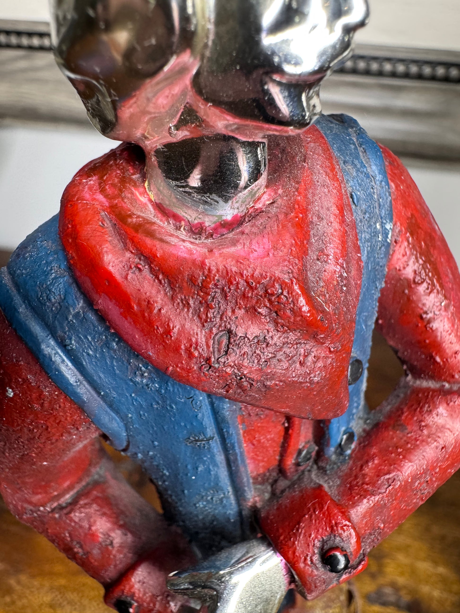 Unique Mixed Media Western Cowboy Figurines Set of 2 * READ FULL DESCRIPTION*