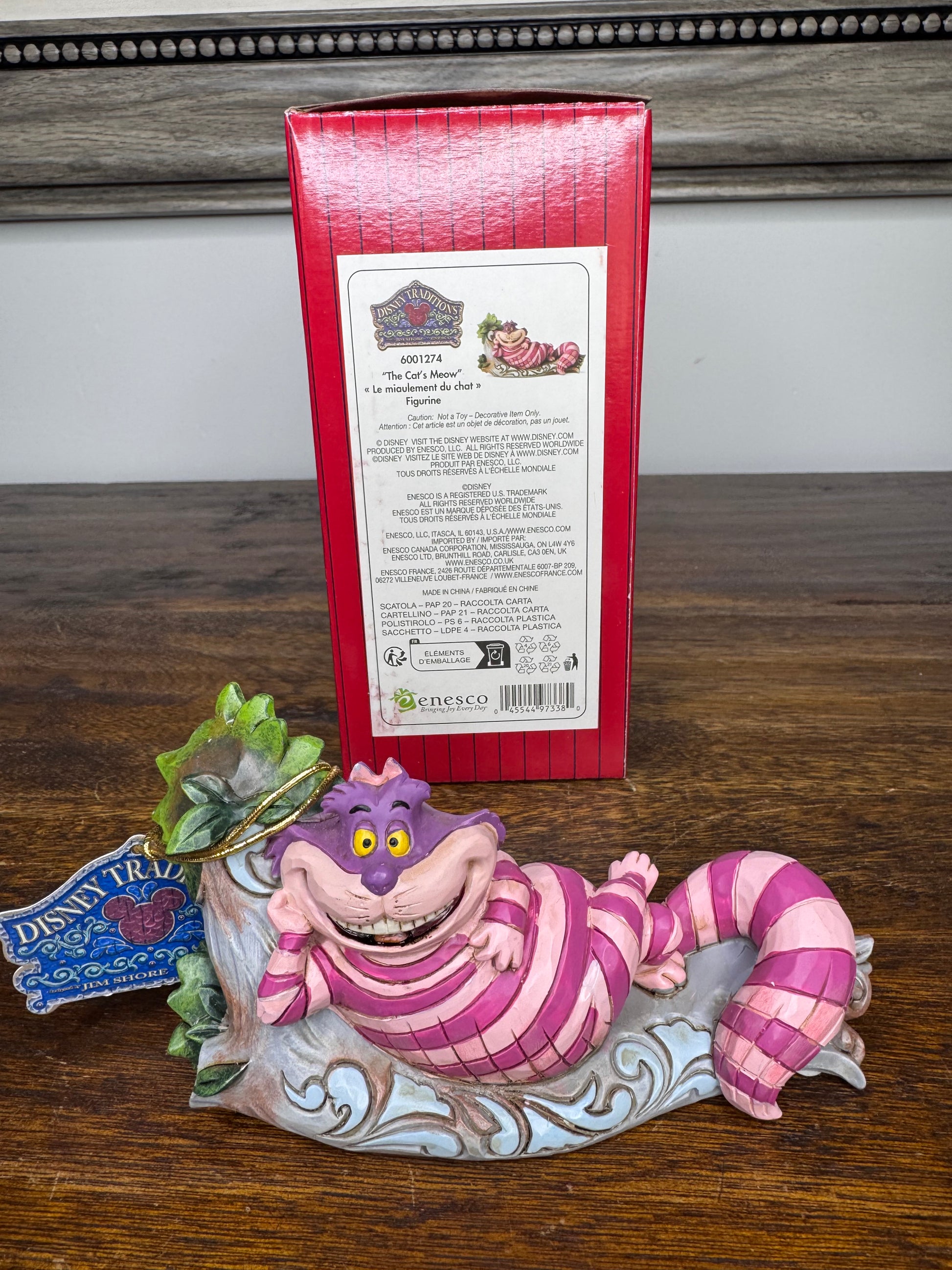 NIB Disney Traditions Cheshire Cat on a Tree