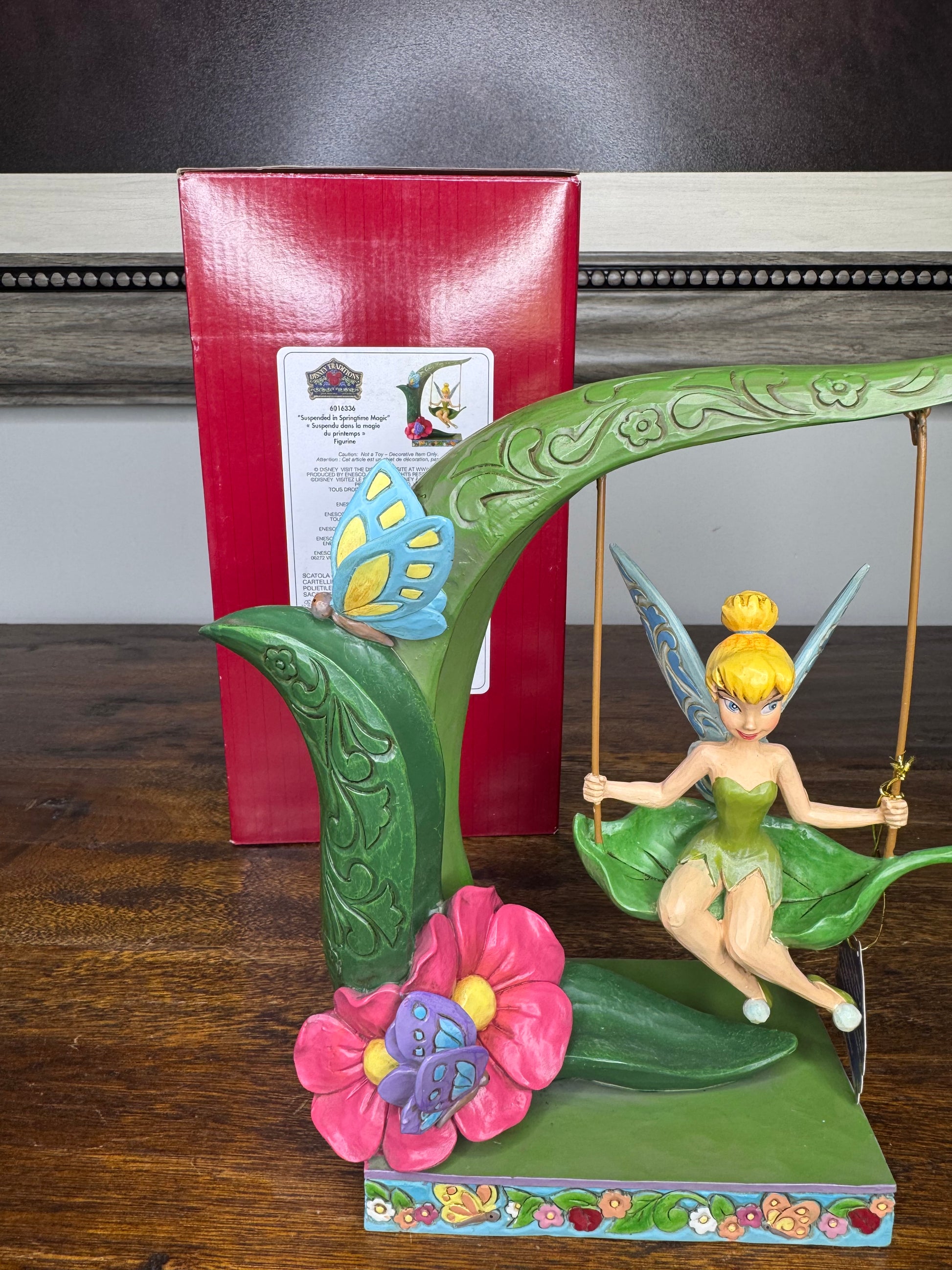 NIB Disney Traditions Tink Spring Swing Figurine