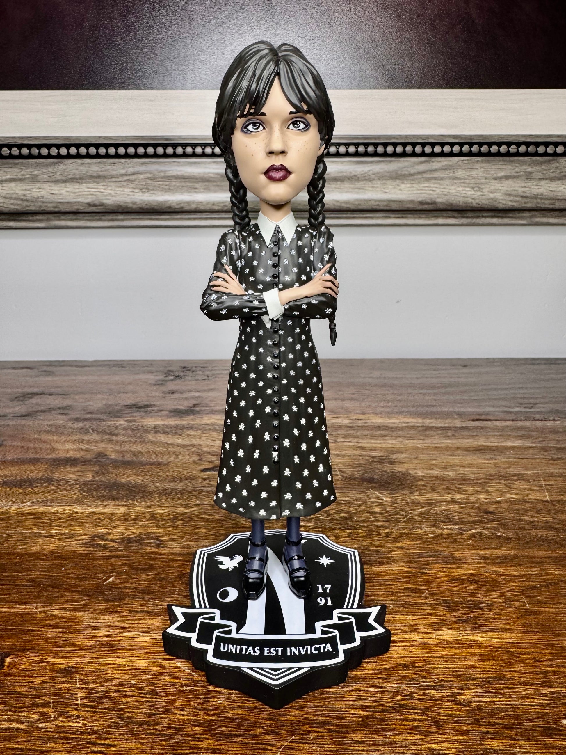 NIB Wednesday Addams Head Knocker Figurine