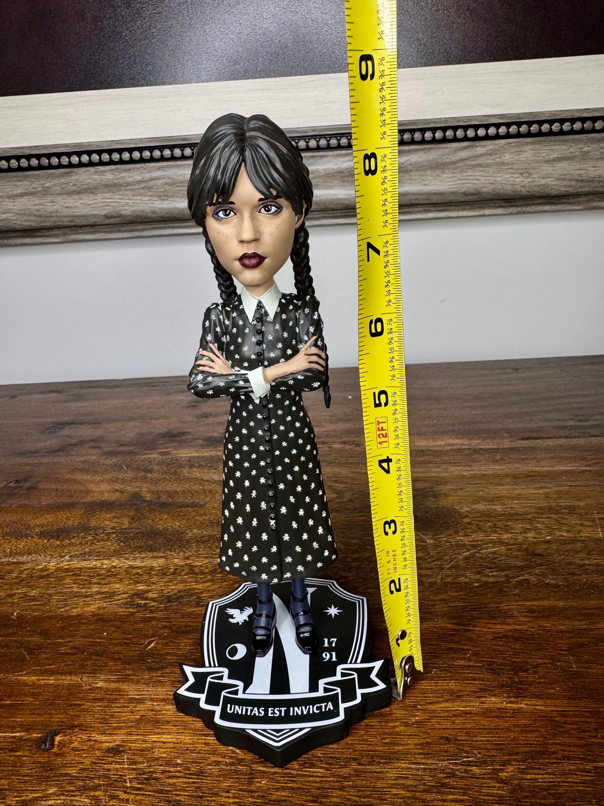 NIB Wednesday Addams Head Knocker Figurine