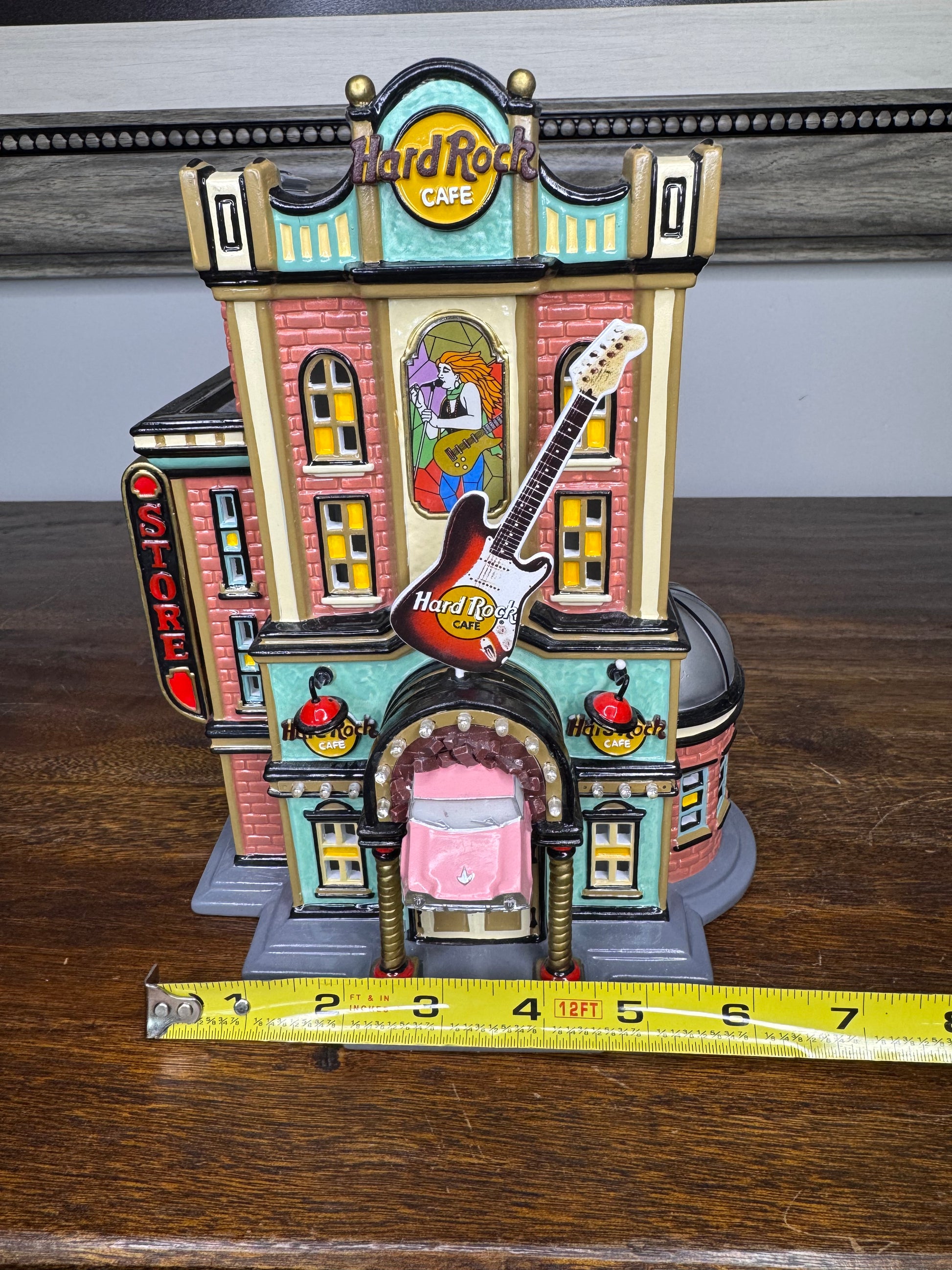 Retired Dept 56 Hard Rock Cafe Light Up Building w/Original Box *READ FULL DESCRIPTION*