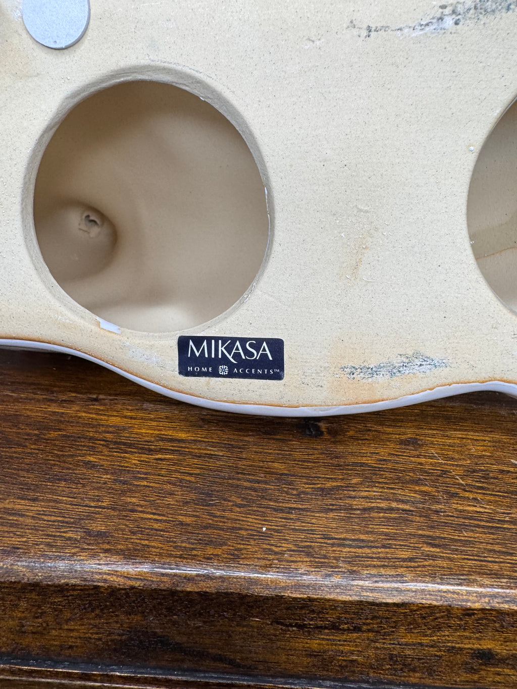 Large Vintage Mikasa Blue and White Ceramic Deer