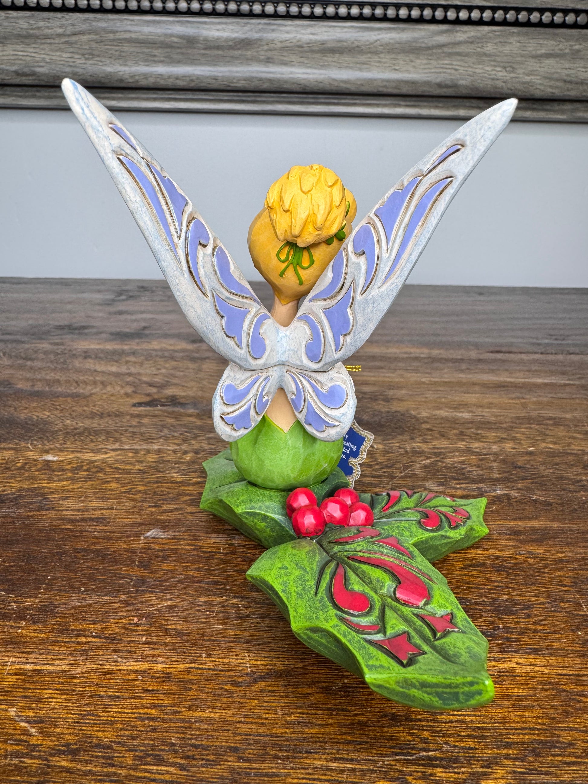 NIB Disney Traditions Tinkerbell  "Happy-Holly Days" Figurine