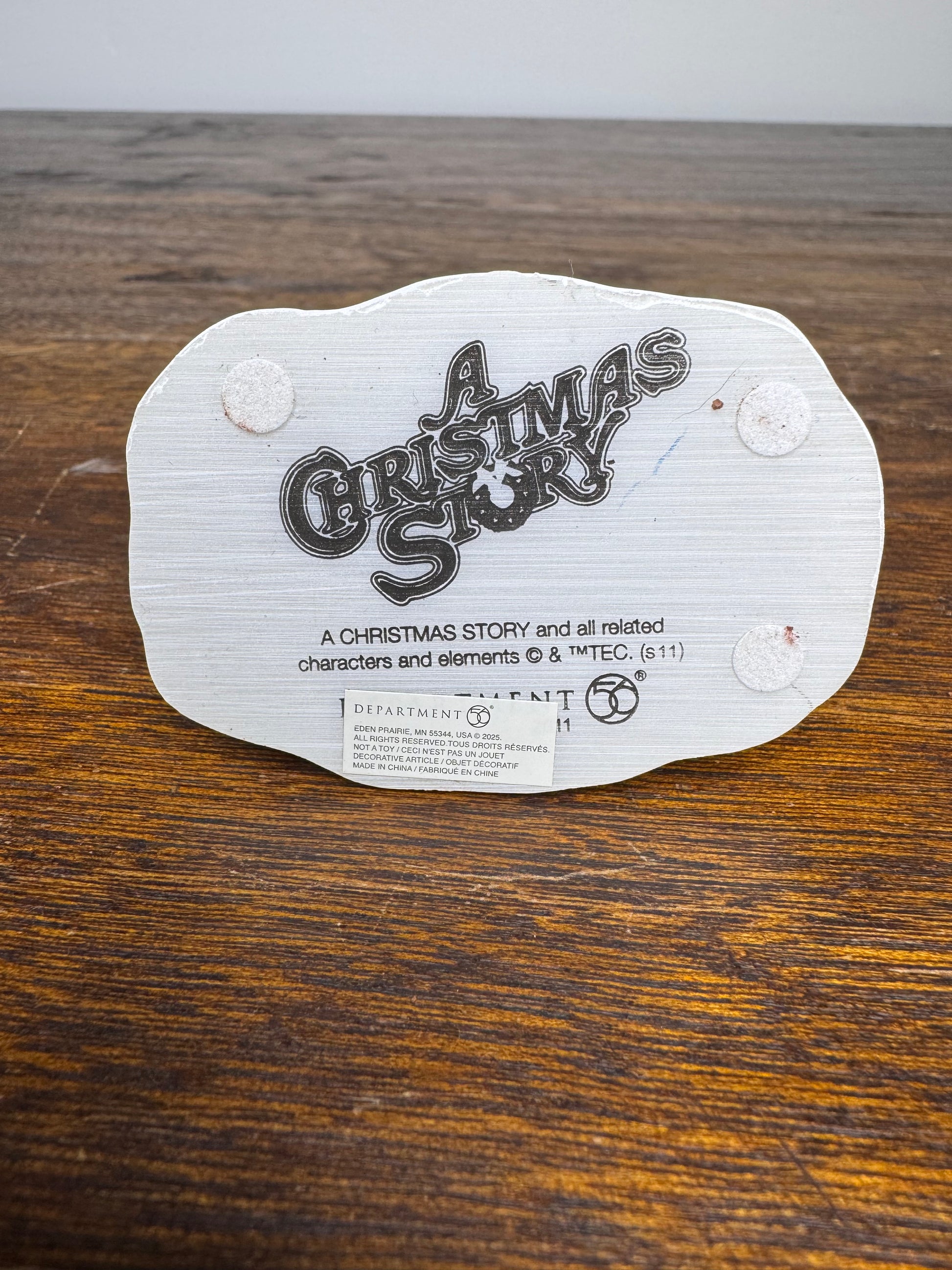 NIB Dept 56 A Christmas Story Village Accessory "The last Straw"