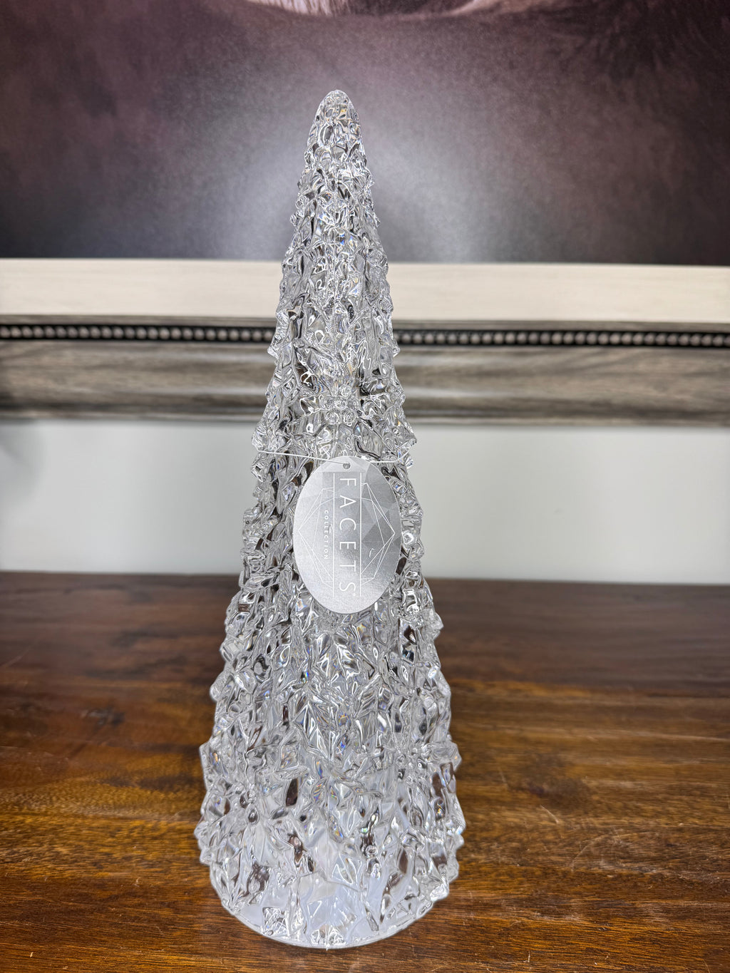 NIB Enesco Facets Light Up Color Changing Tree