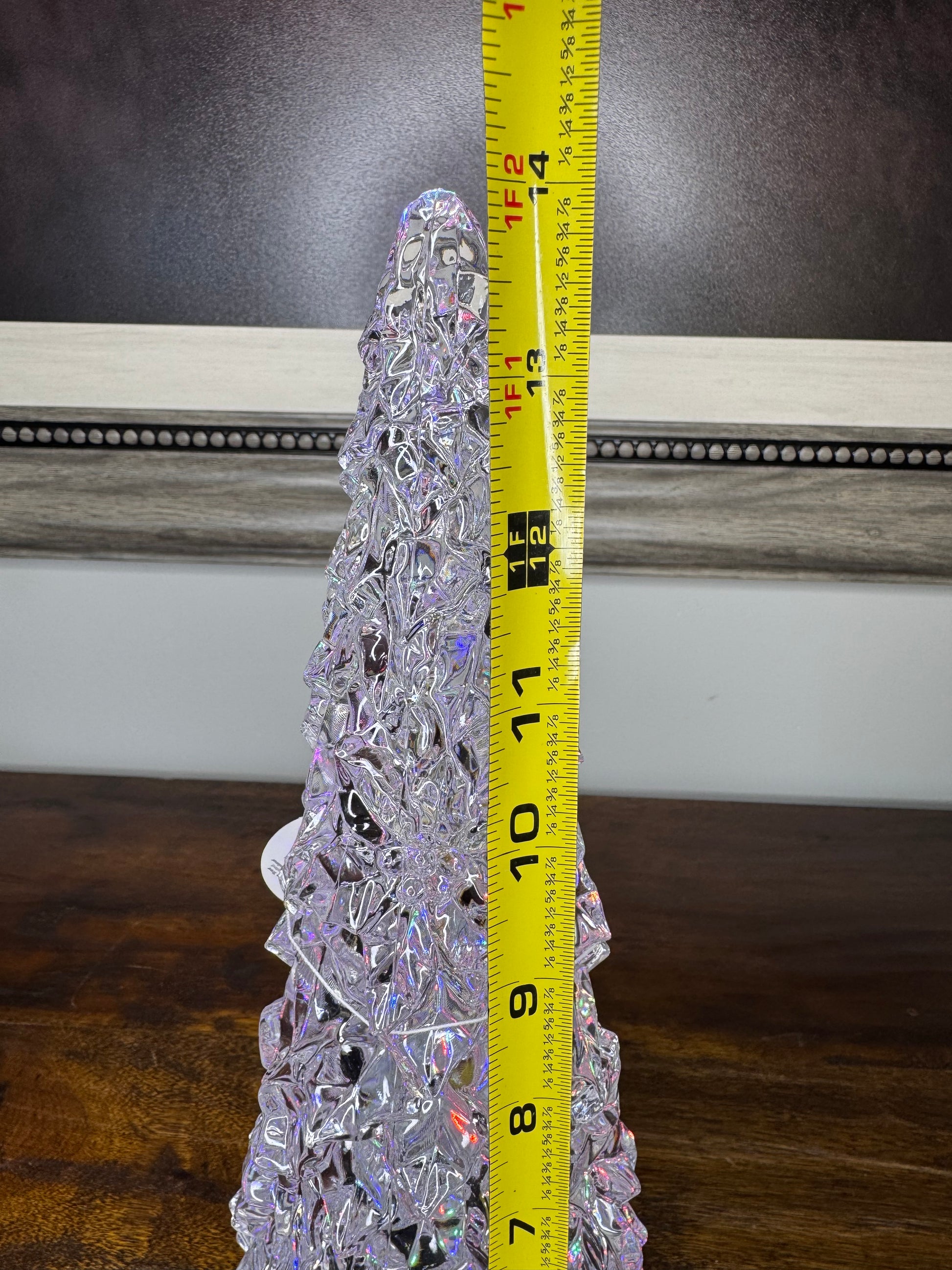 NIB Enesco Facets Light Up Color Changing Tree