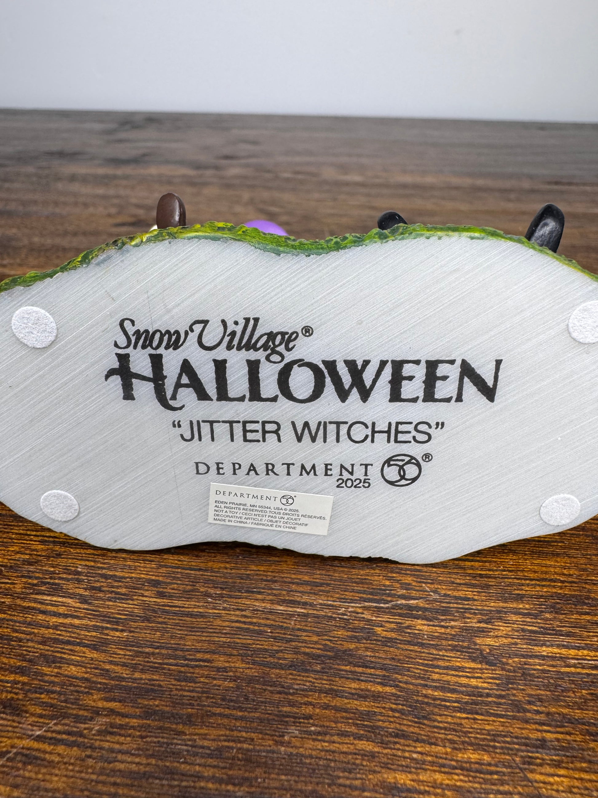 NIB Dept 56 Snow Village Halloween Accessory "Jitter Witches"