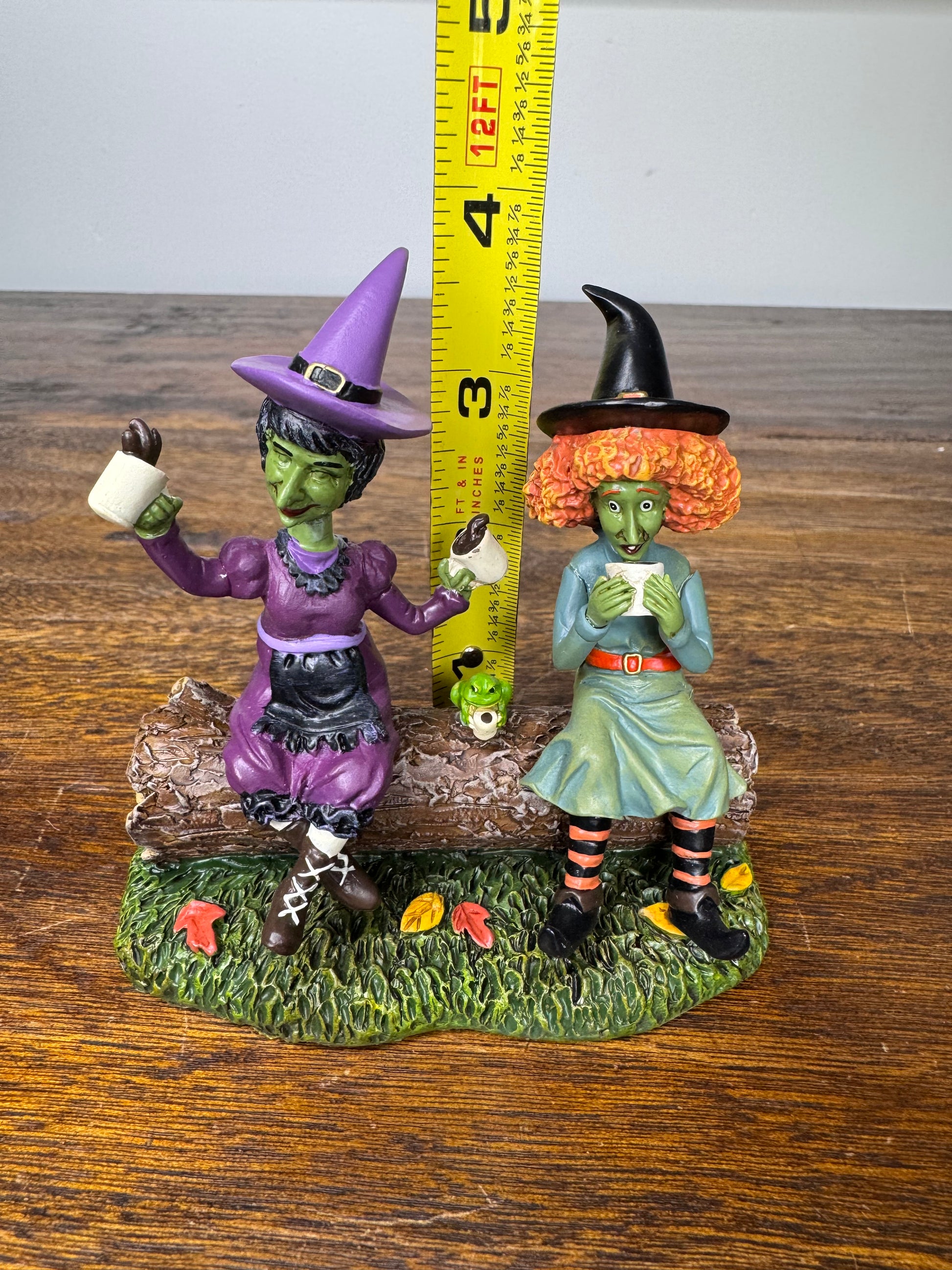 NIB Dept 56 Snow Village Halloween Accessory "Jitter Witches"