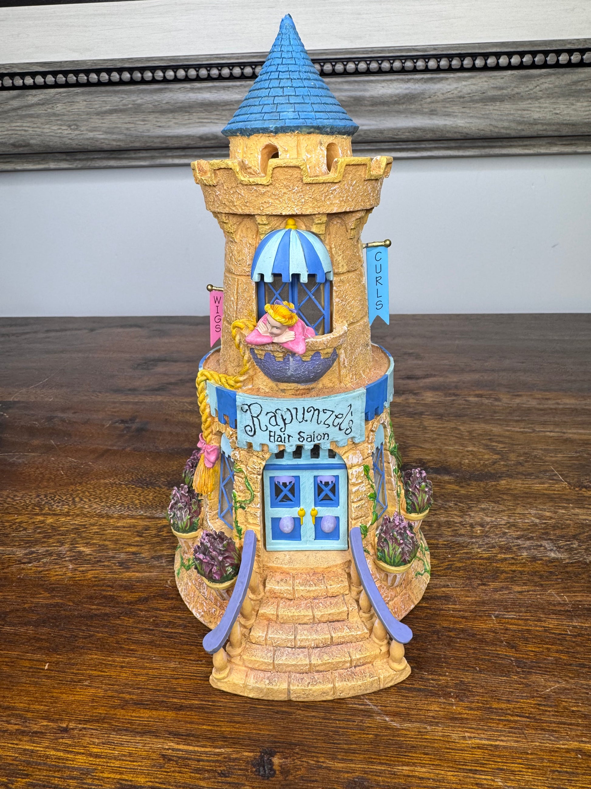 Retired Dept 56 Storybook Village Rapunzel"s Hair Salon w/ Original Box *READ FULL DESCRIPTION*