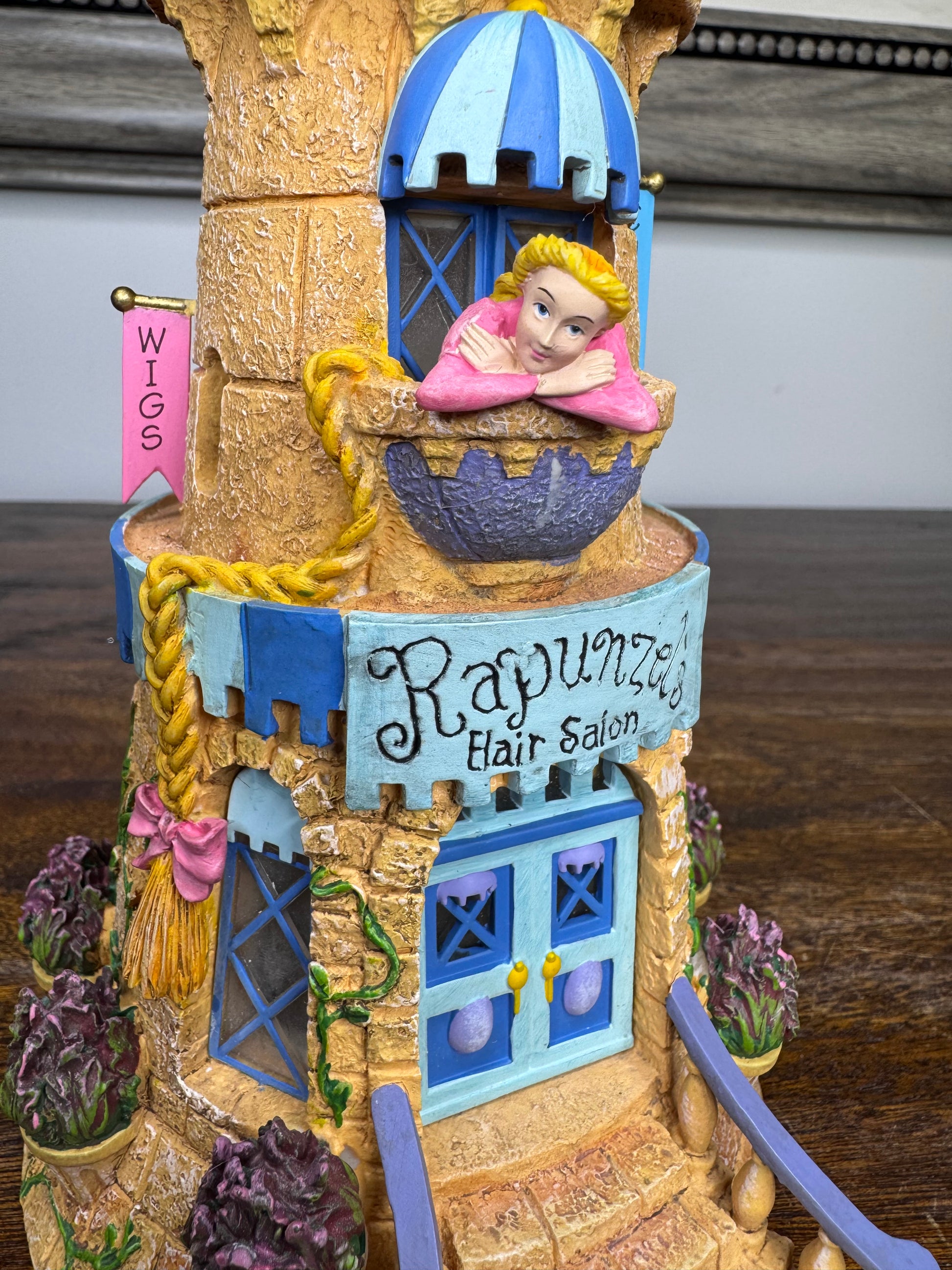 Retired Dept 56 Storybook Village Rapunzel"s Hair Salon w/ Original Box *READ FULL DESCRIPTION*