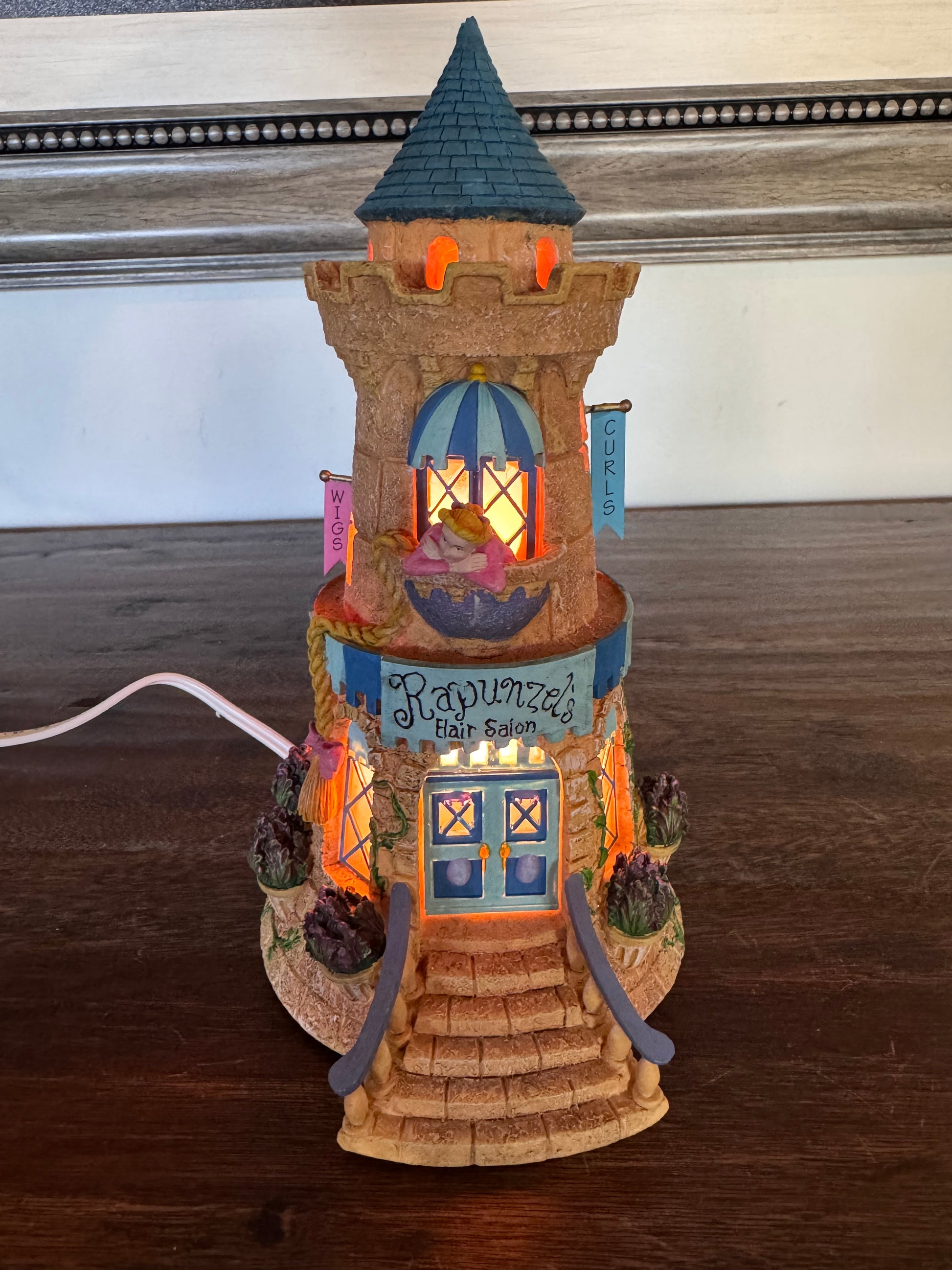 Retired Dept 56 Storybook Village Rapunzel"s Hair Salon w/ Original Box *READ FULL DESCRIPTION*