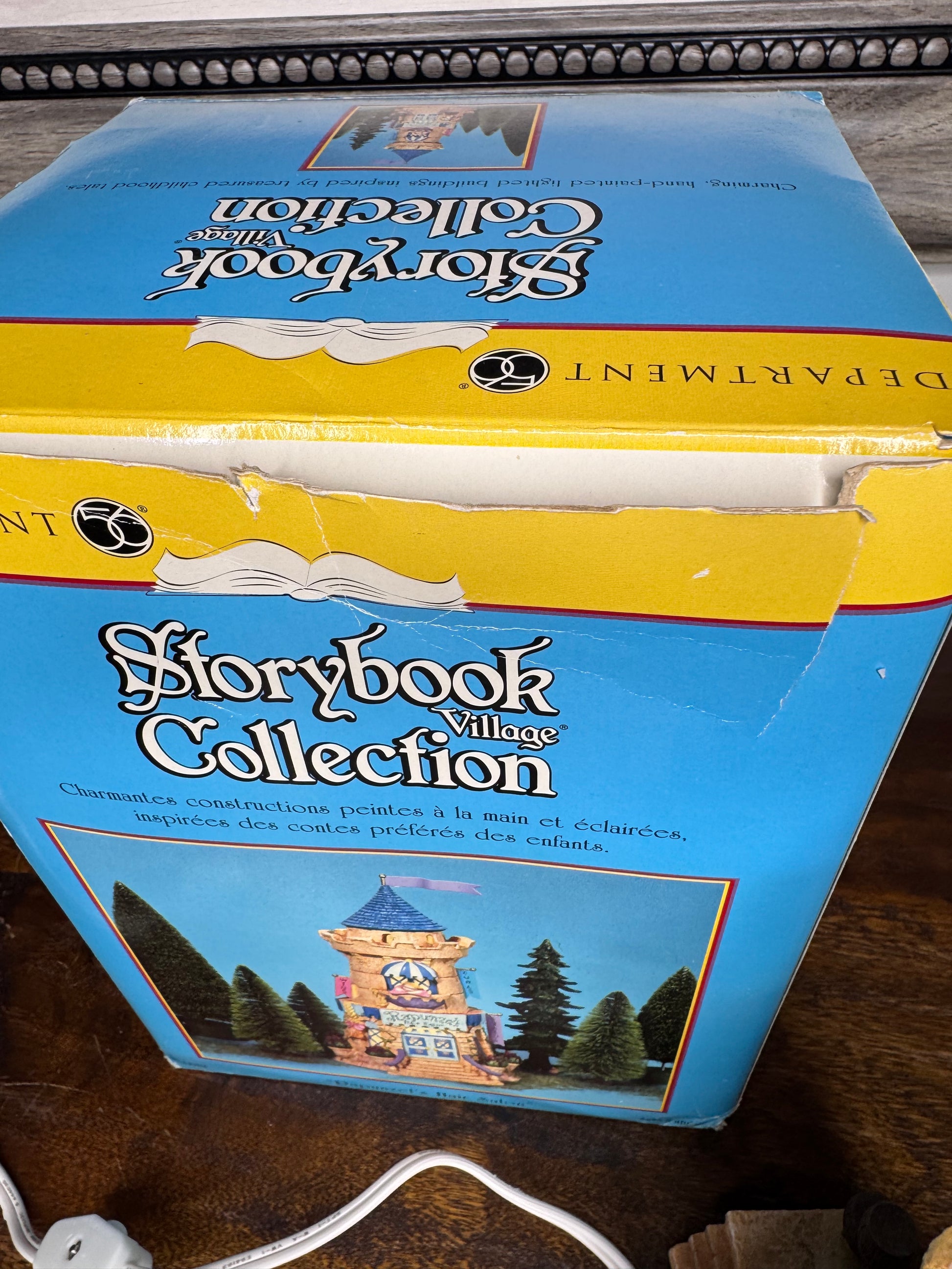 Retired Dept 56 Storybook Village Rapunzel"s Hair Salon w/ Original Box *READ FULL DESCRIPTION*