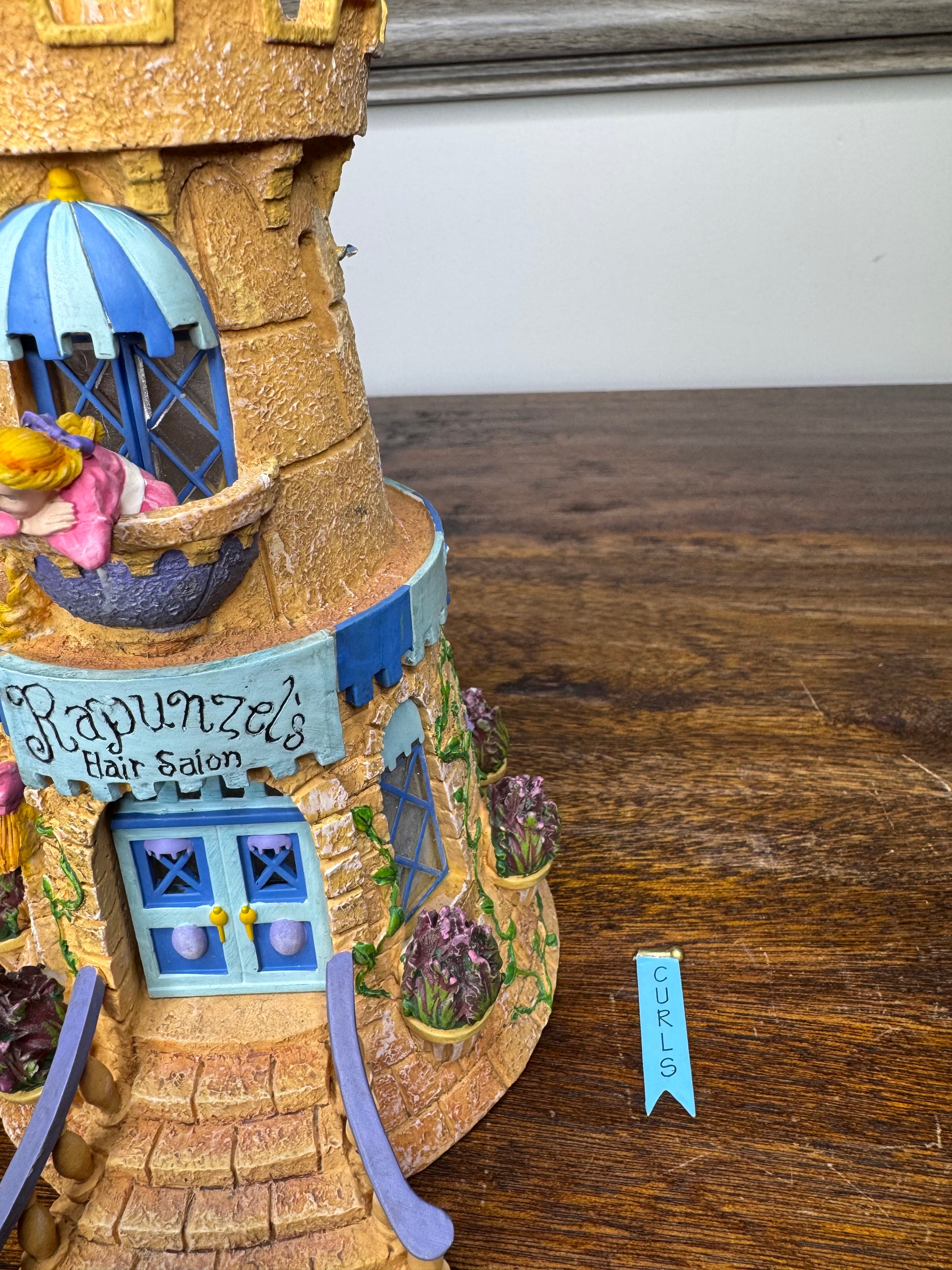 Retired Dept 56 Storybook Village Rapunzel"s Hair Salon w/ Original Box *READ FULL DESCRIPTION*
