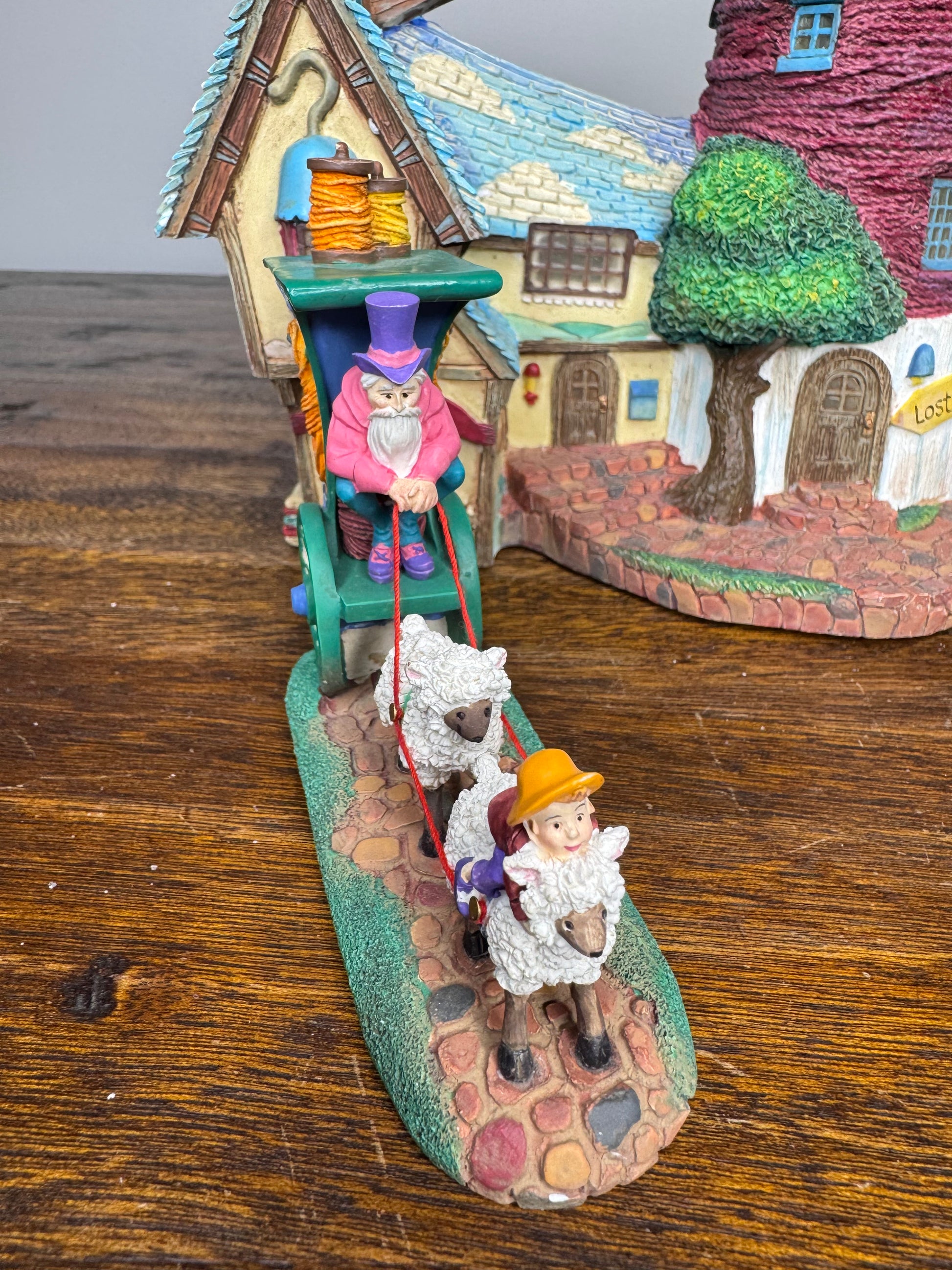Retired Dept 56 Storybook Village "Little Bo Peep's Woolery" Light Up Building w/Original Box