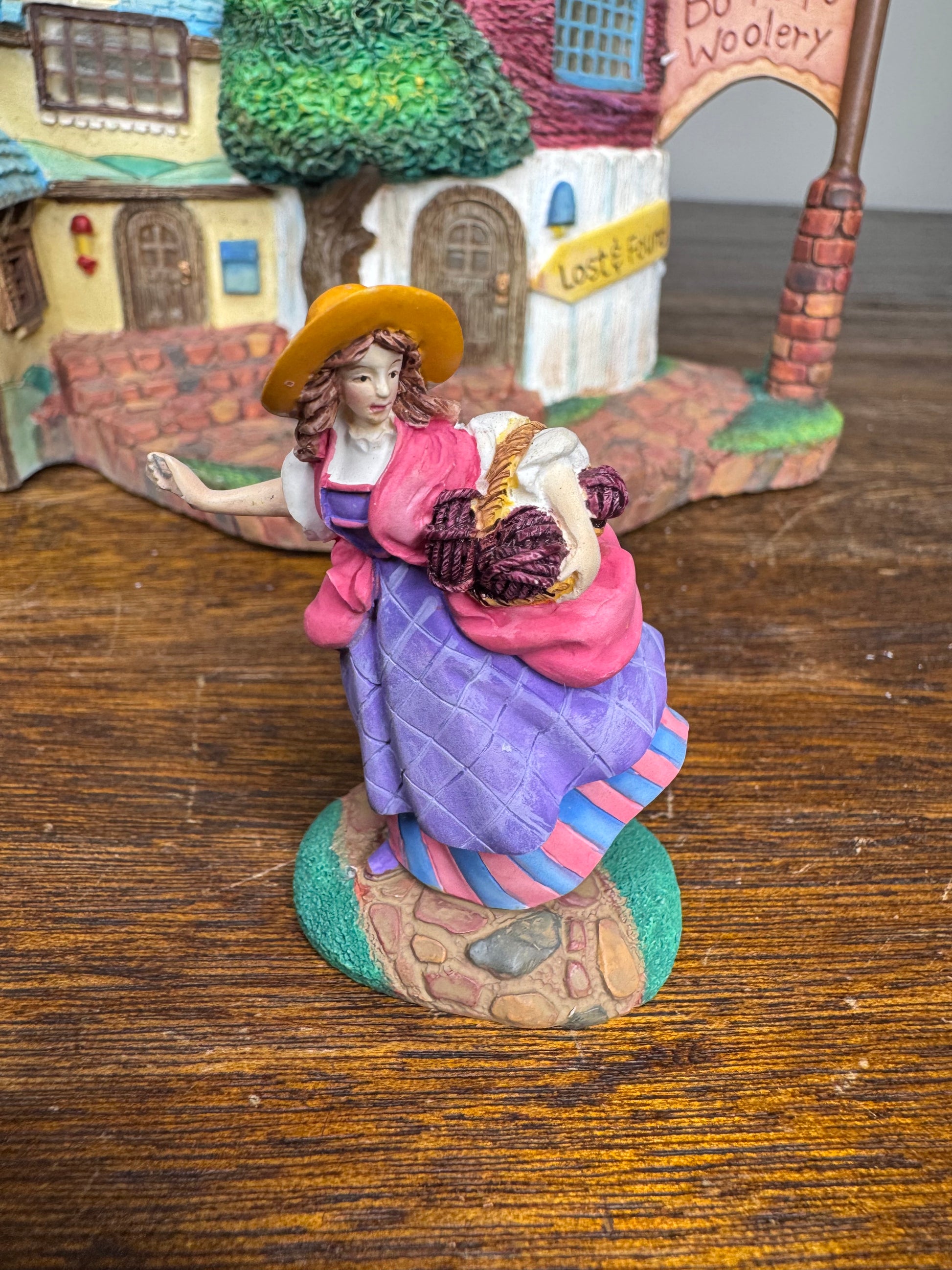 Retired Dept 56 Storybook Village "Little Bo Peep's Woolery" Light Up Building w/Original Box