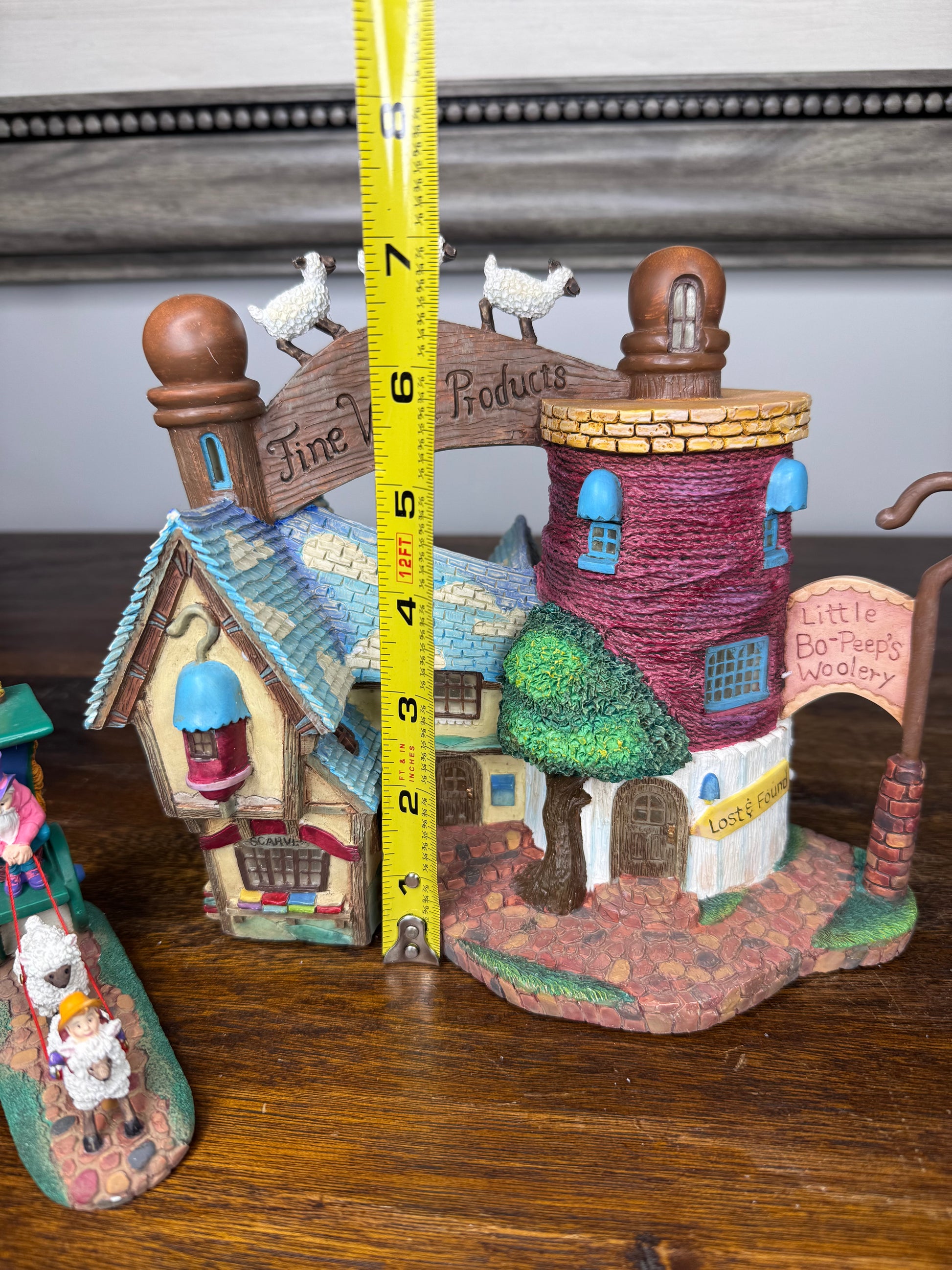 Retired Dept 56 Storybook Village "Little Bo Peep's Woolery" Light Up Building w/Original Box