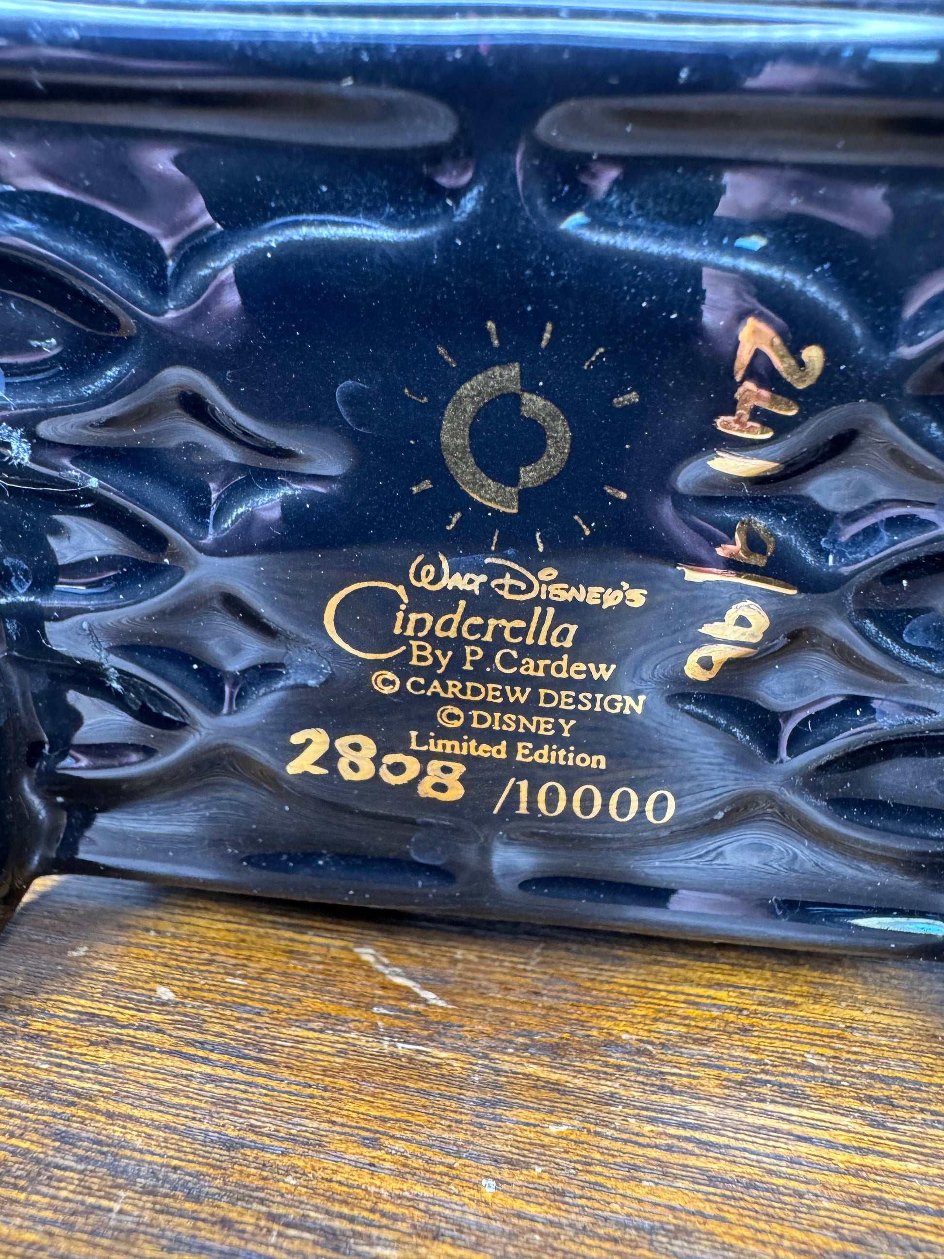 Vintage 1996 Paul carder Limited Edition Disney Cinderella Tea Pot w/ Original Box (No Styrofoam Insert)