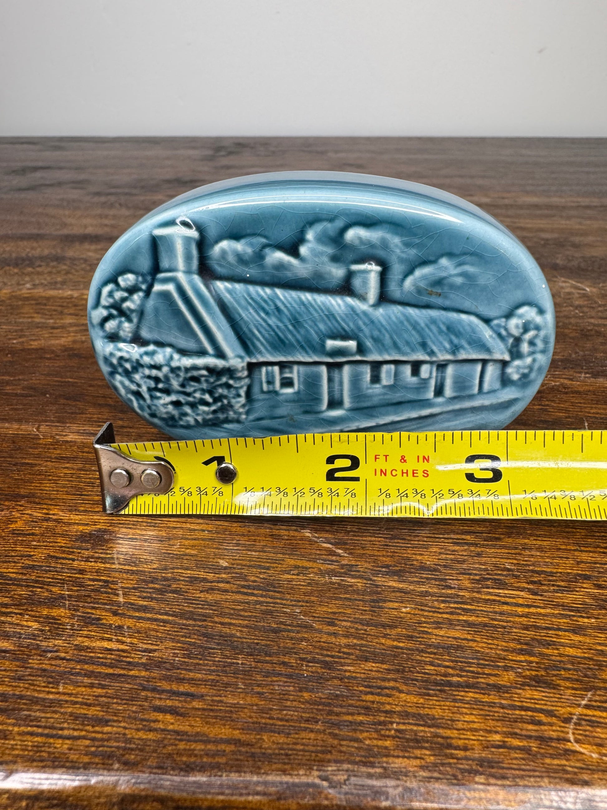 Vintage Small Beneagles Scotch Whisky Decanter w/ Burns Cottage Image