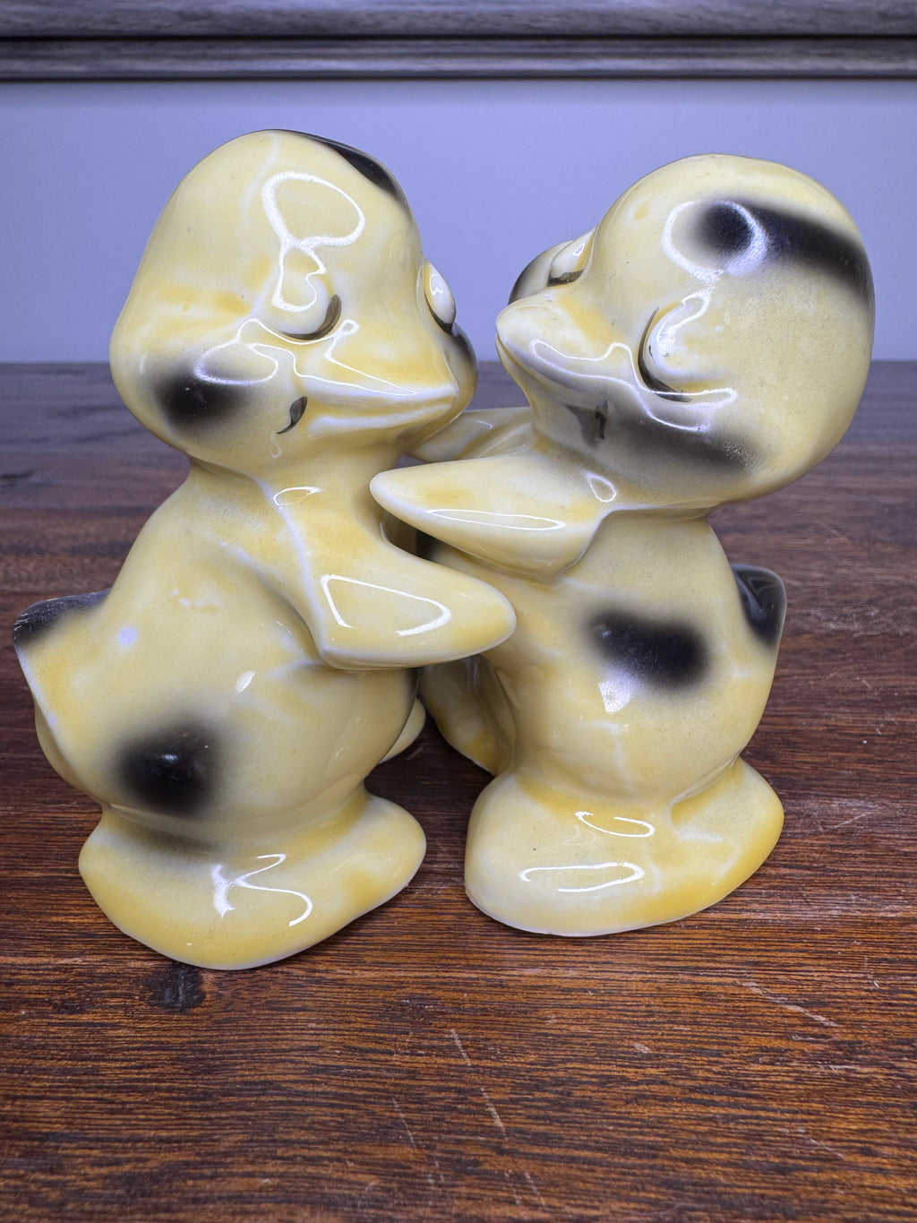 Vintage MCM Van Tellingen Hugging Ducks Salt and Pepper Shakes
