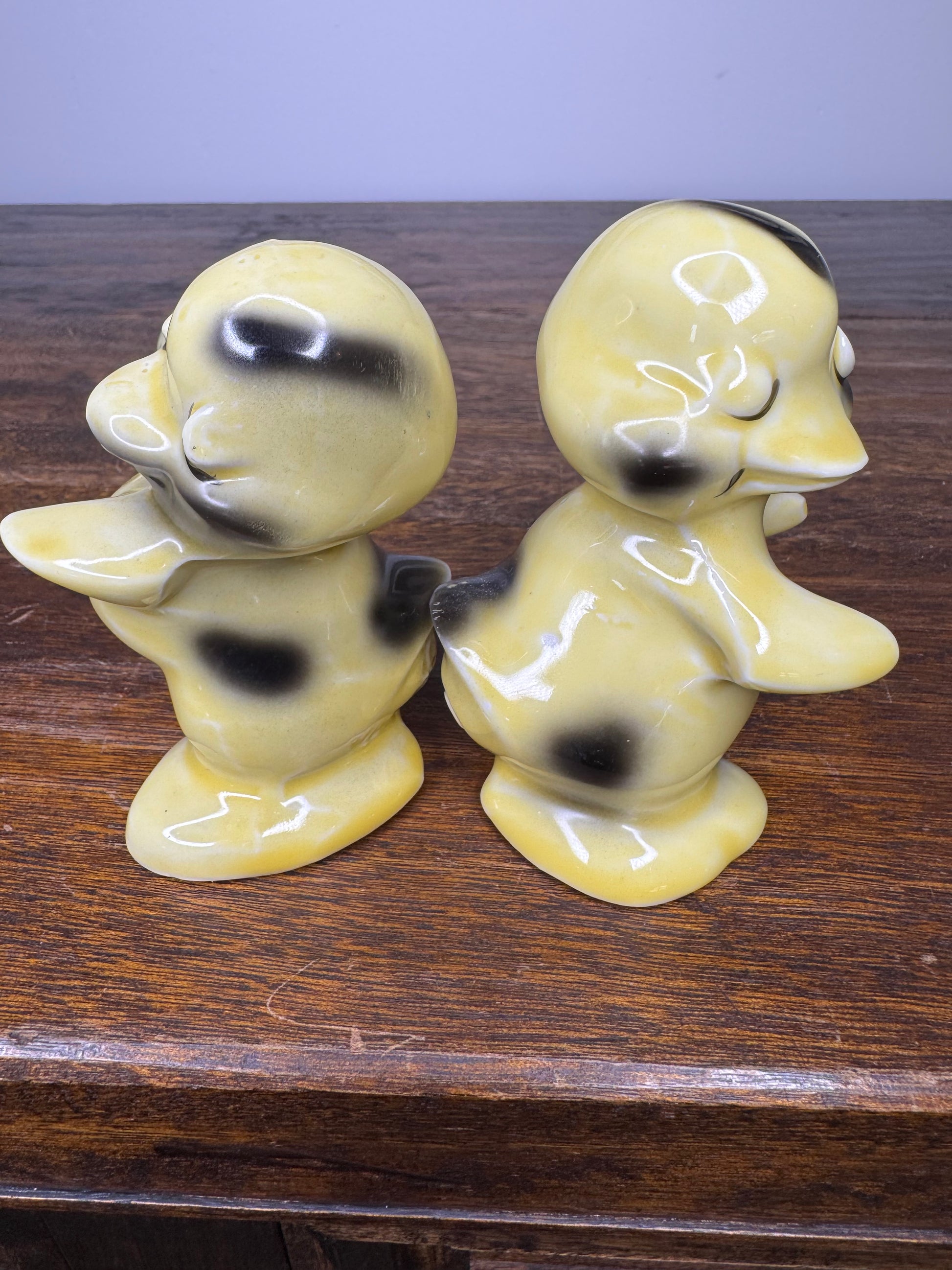 Vintage MCM Van Tellingen Hugging Ducks Salt and Pepper Shakes