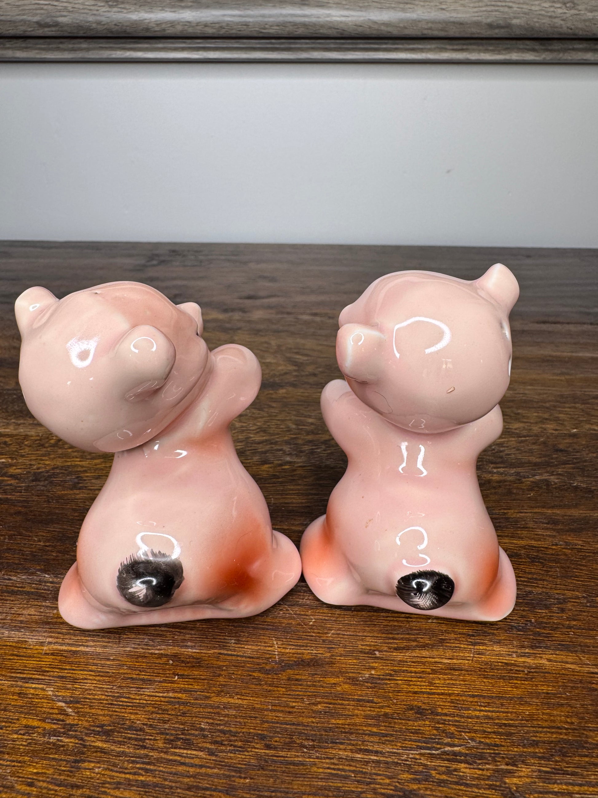 MCM 1950's Van Tellingen Hugging Bears Salt and Pepper Shakers