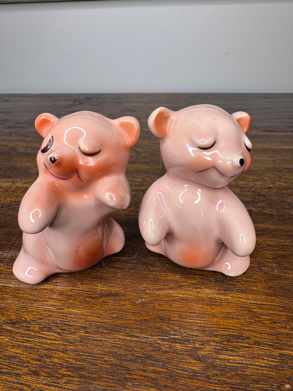 MCM 1950's Van Tellingen Hugging Bears Salt and Pepper Shakers