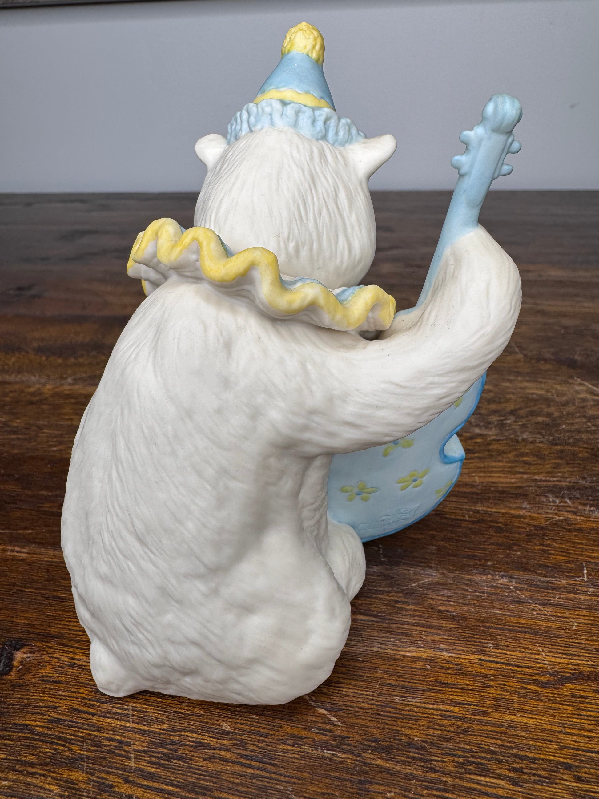 Vintage Cybis Porcelain Polar Bear Playing Cello Figurine