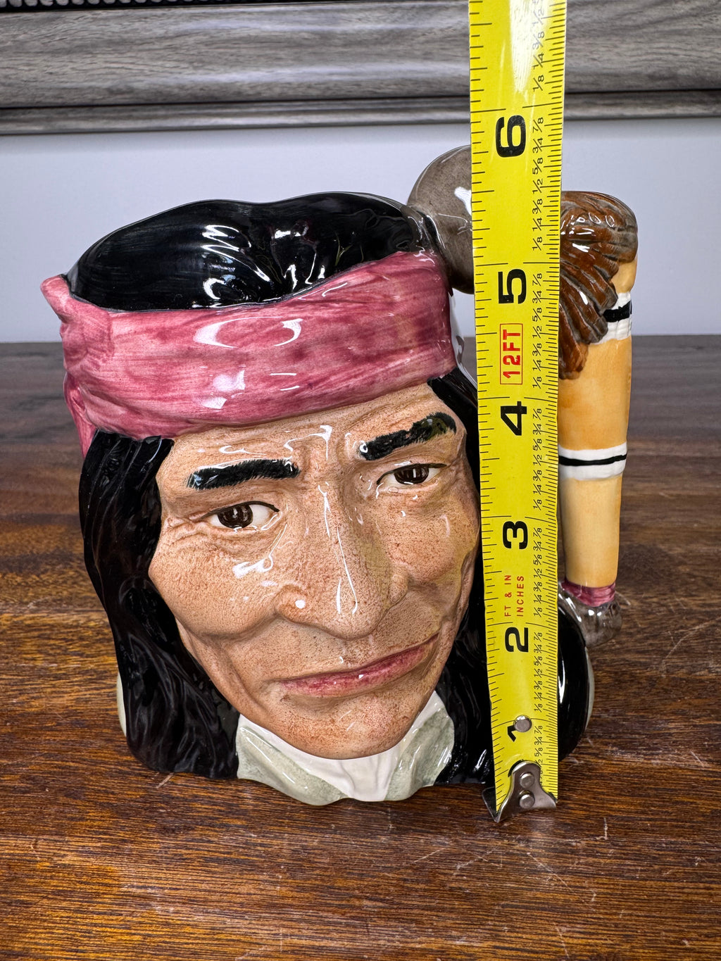 Vintage Royal Doulton Wild West Collection "Geronimo" Character Jug