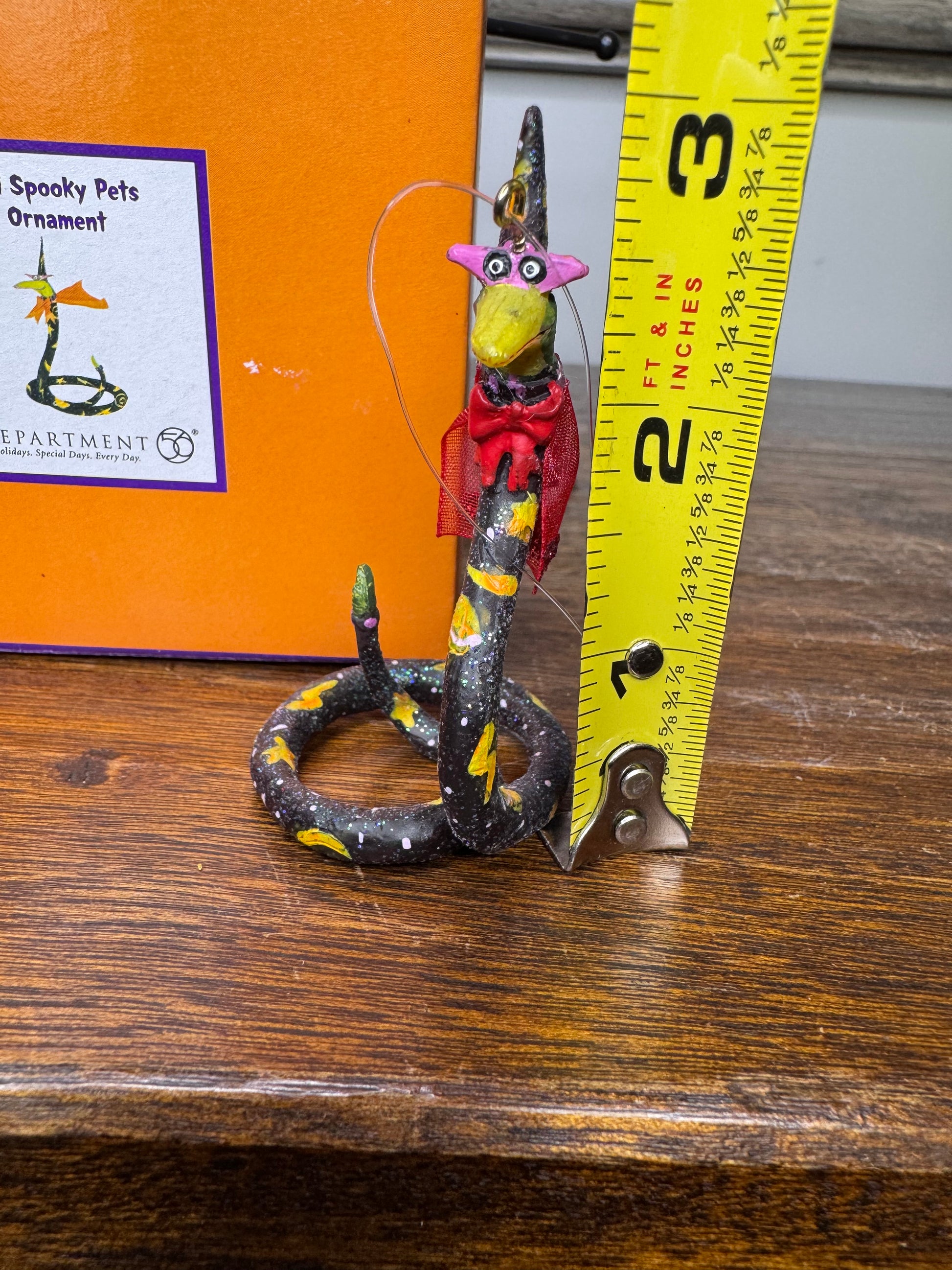 Dept 56 Krinkles Patience Brewster Mini Spooky Pets Snake Ornament w/ Original Box