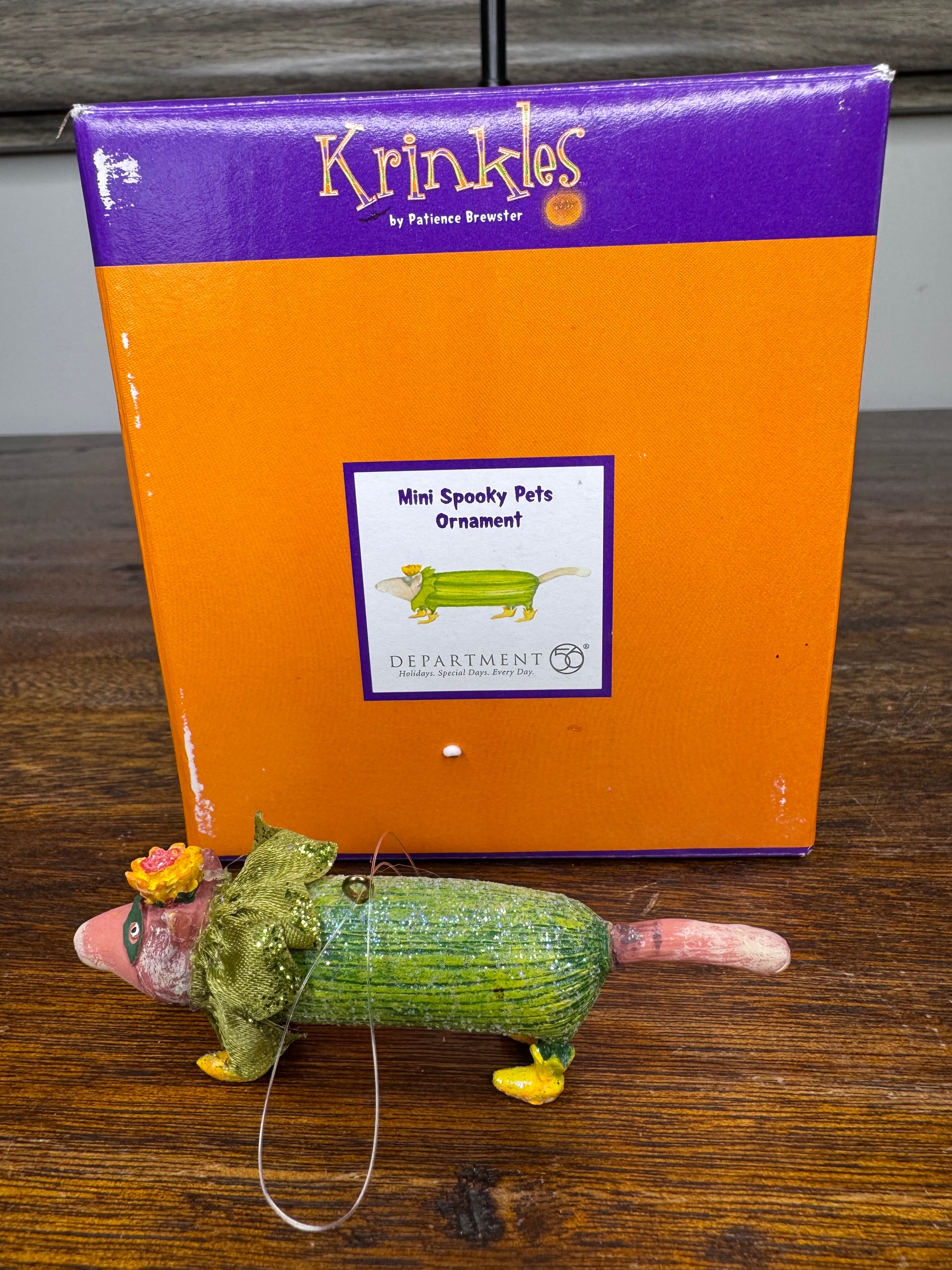 Dept 56 Krinkles Patience Brewster Mini Spooky Pets Dog