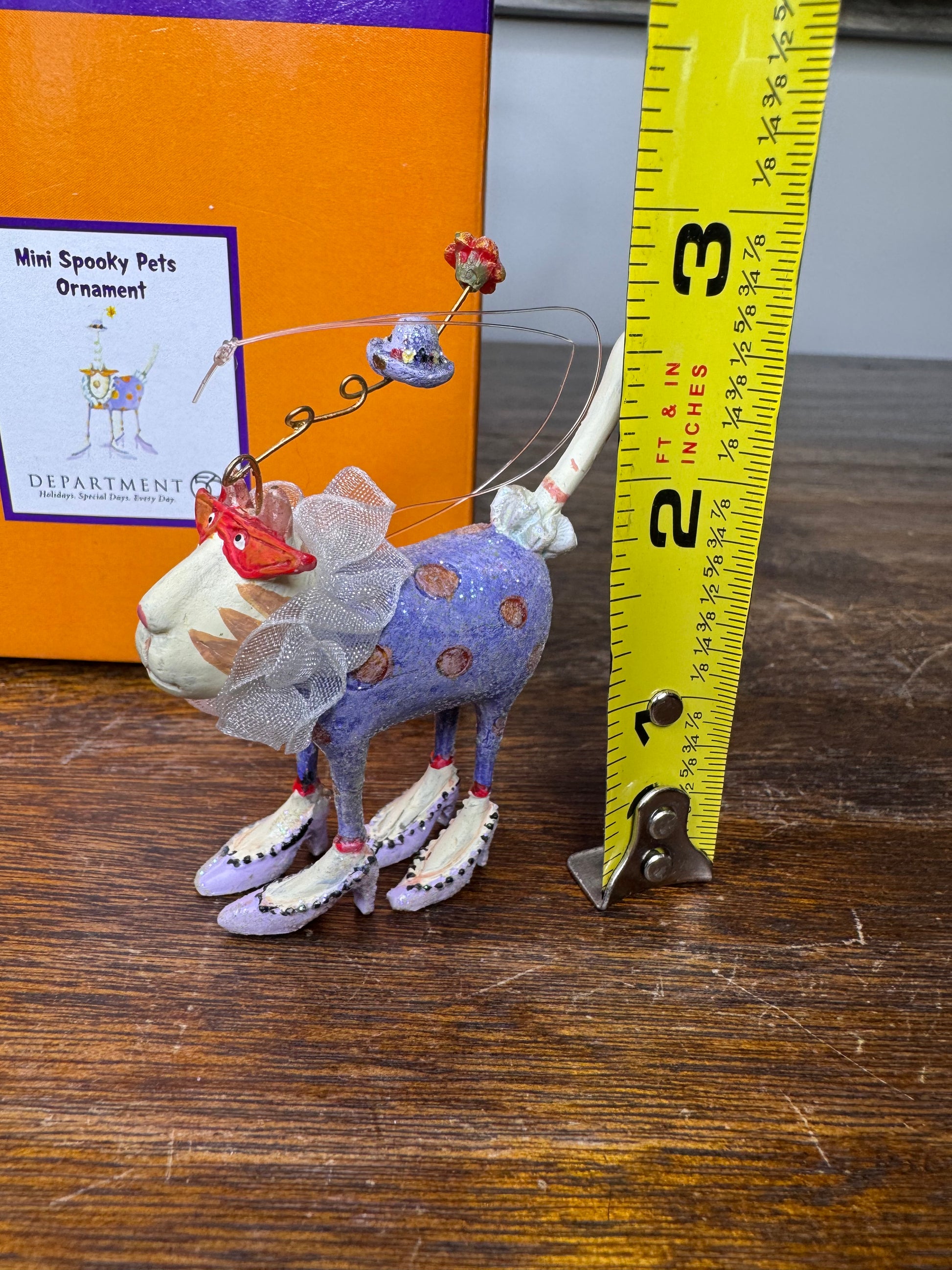 Dept 56 Krinkles Patience Brewster Spooky Mini Pets Cat w/ Original Box