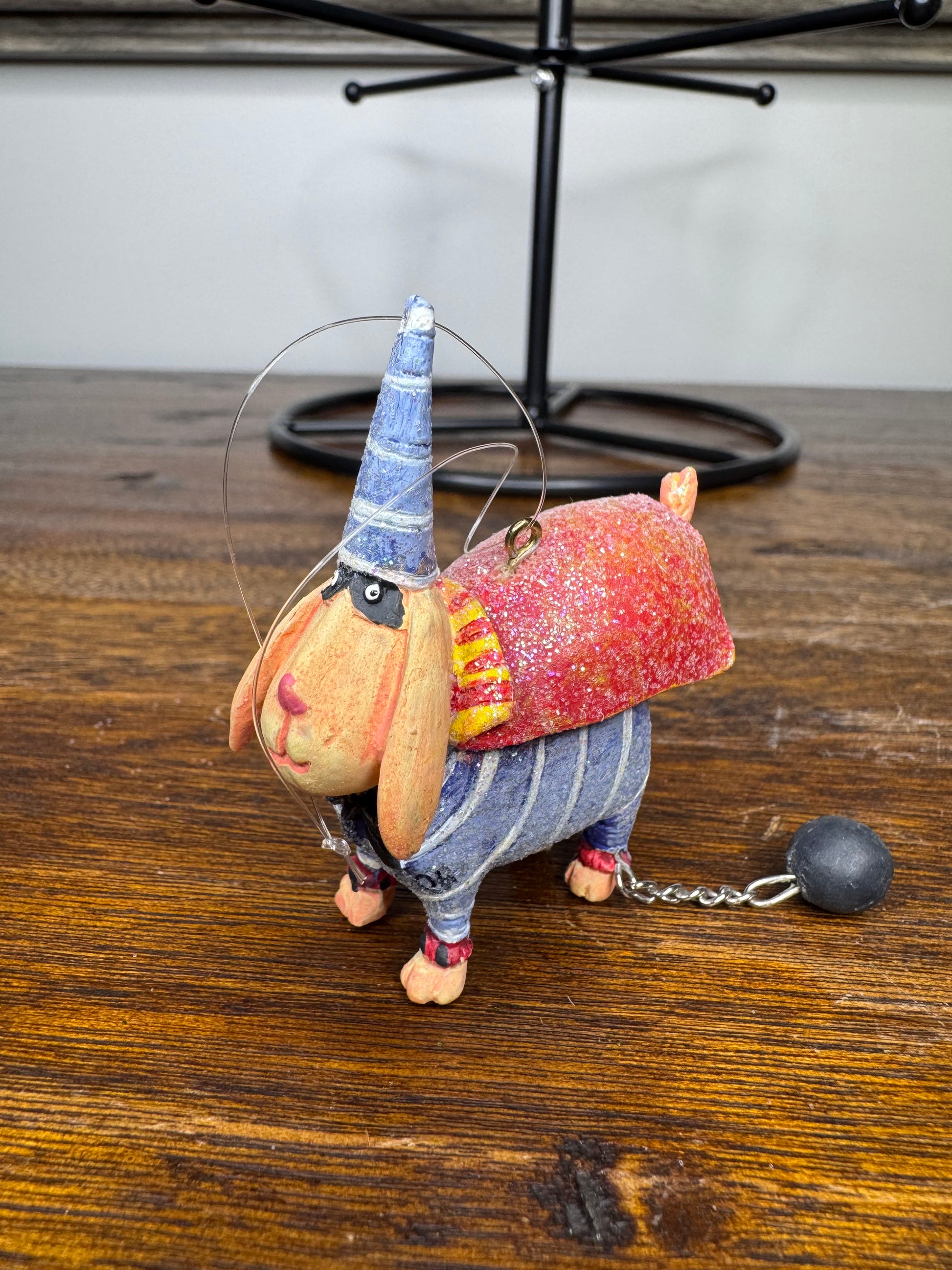 Dept 56 Krinkles Patience Brewster Mini Spooky Pets Bandit Dog w/ Original Box