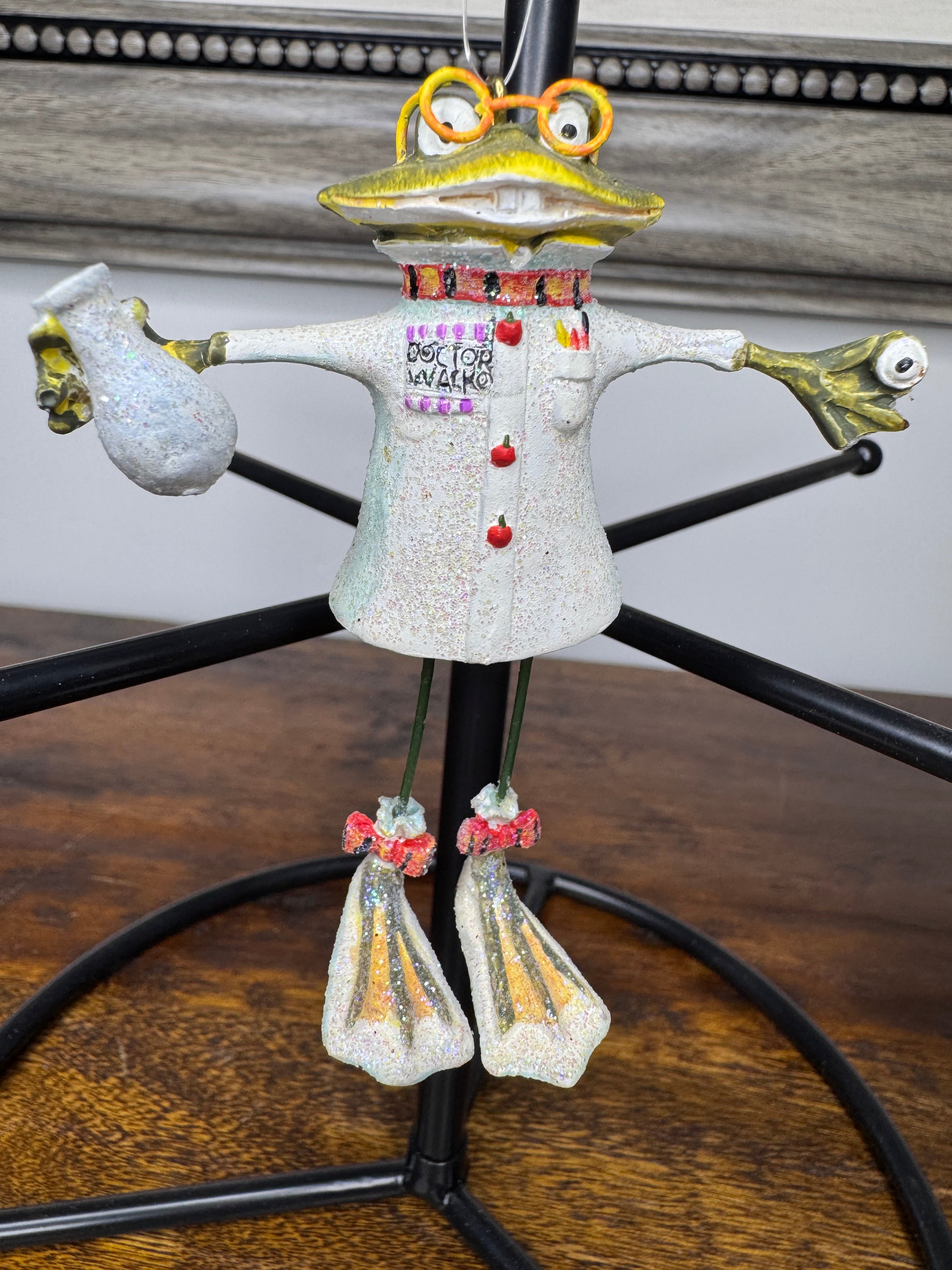 Dept 56 Krinkles Patience Brewster Mini Spooky Pets Frog Ornament w/ Original Box