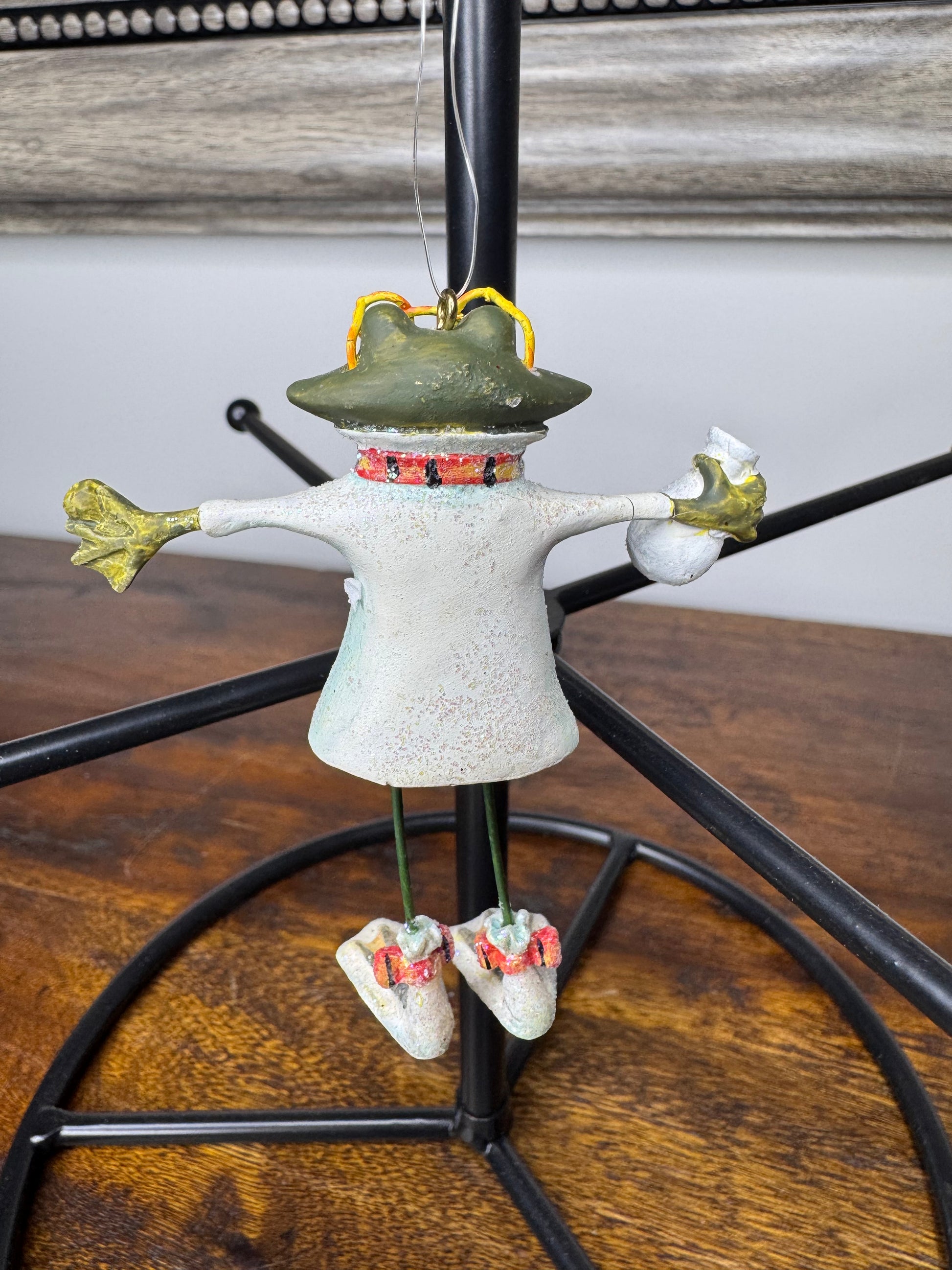 Dept 56 Krinkles Patience Brewster Mini Spooky Pets Frog Ornament w/ Original Box