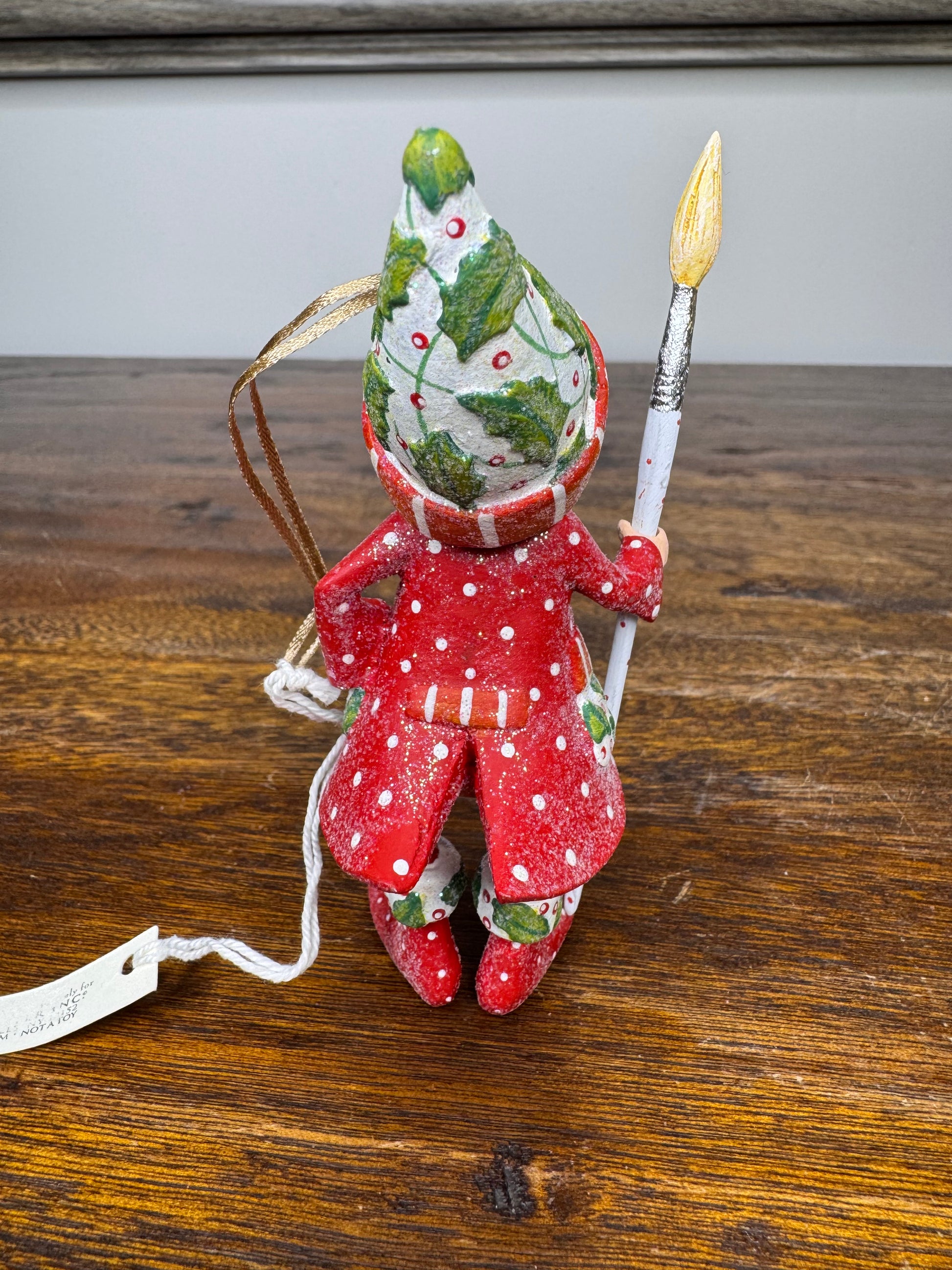 Patience Brewster Vixen's Painter Elf Ornament w/ Original Box