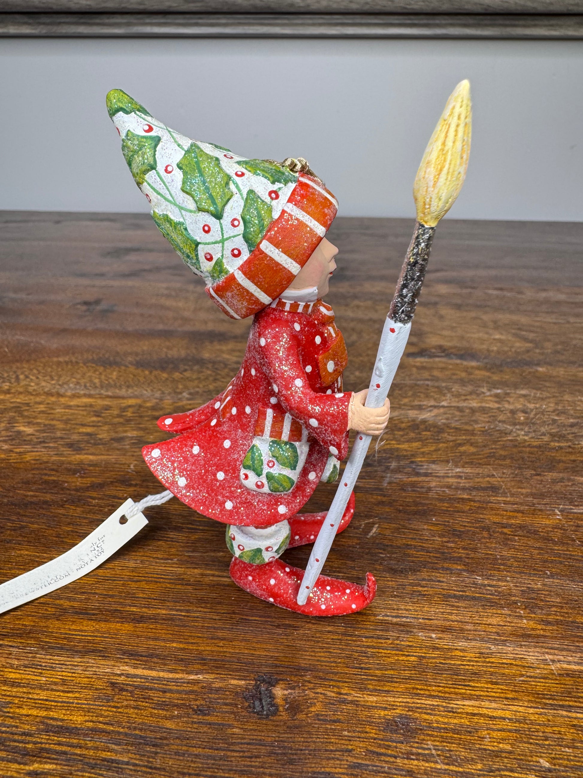 Patience Brewster Vixen's Painter Elf Ornament w/ Original Box