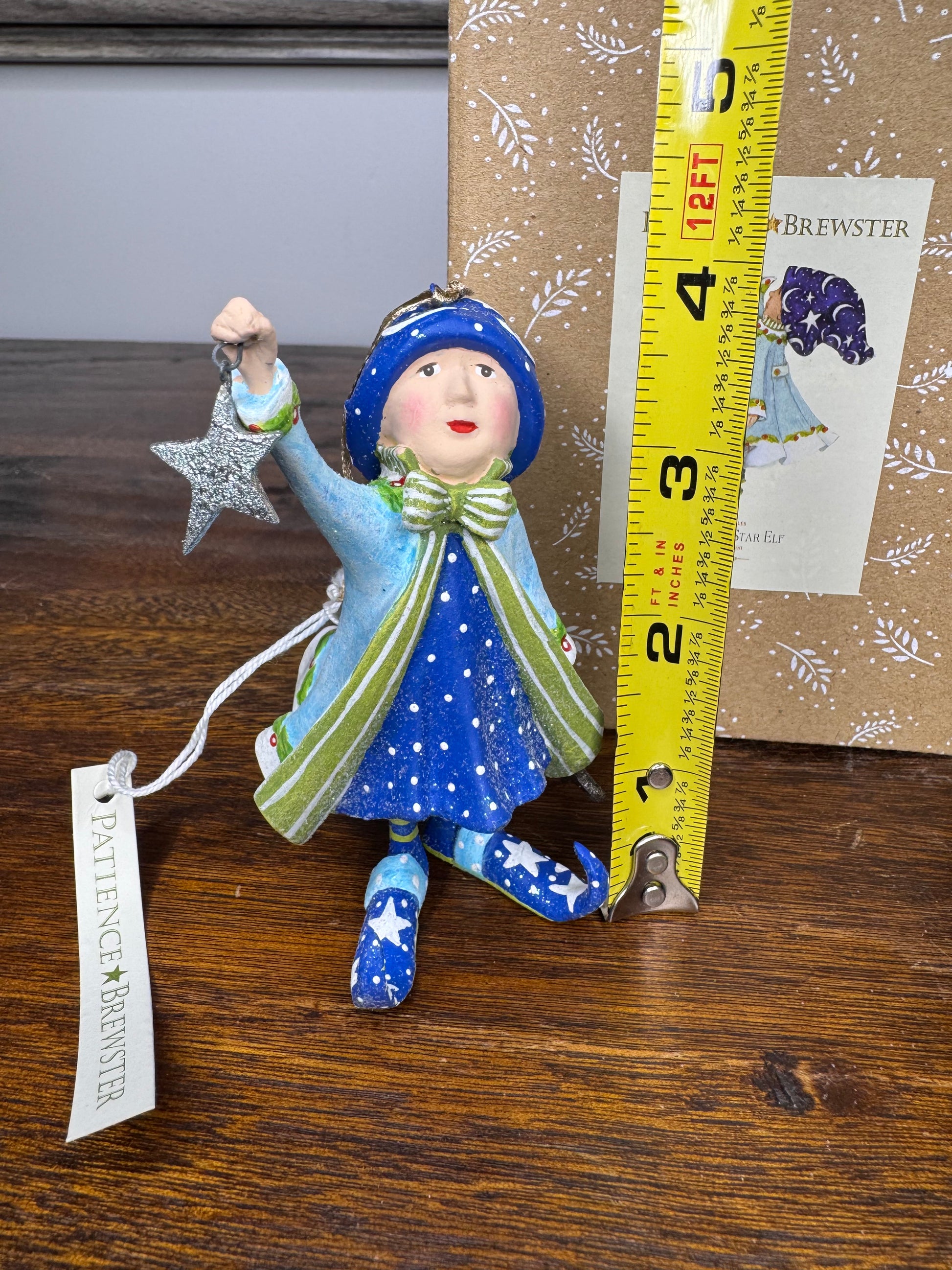 Patience Brewster Dash Away Comet's Elf ornament with original box