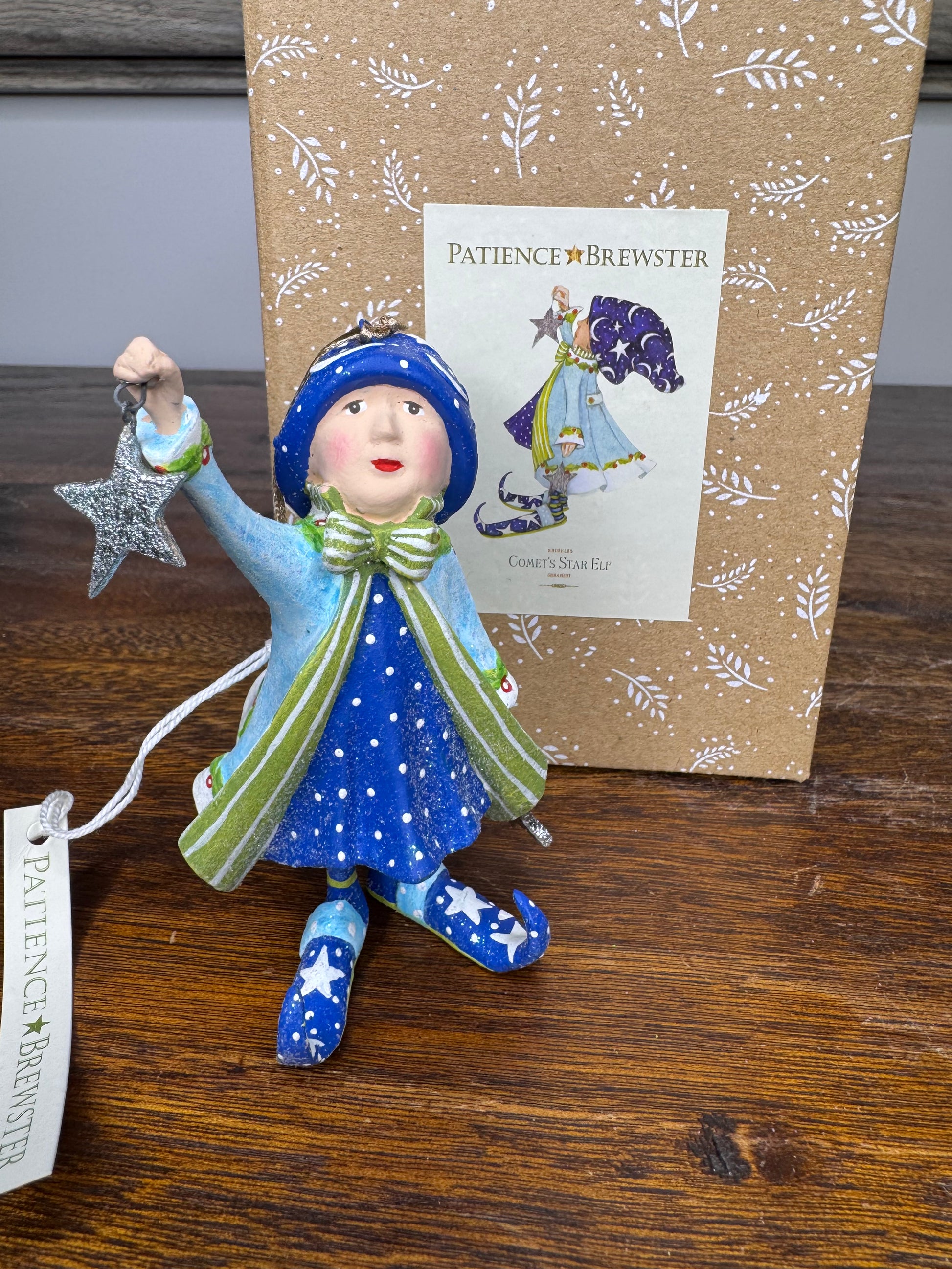 Patience Brewster Dash Away Comet's Elf ornament with original box