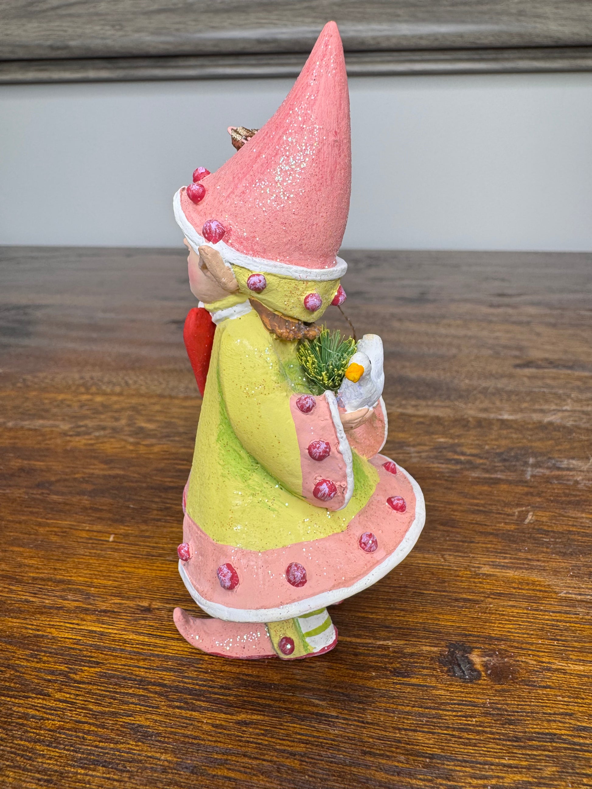 Patience Brewster Dash Away Cupid's Elf ornament w/ Original Box