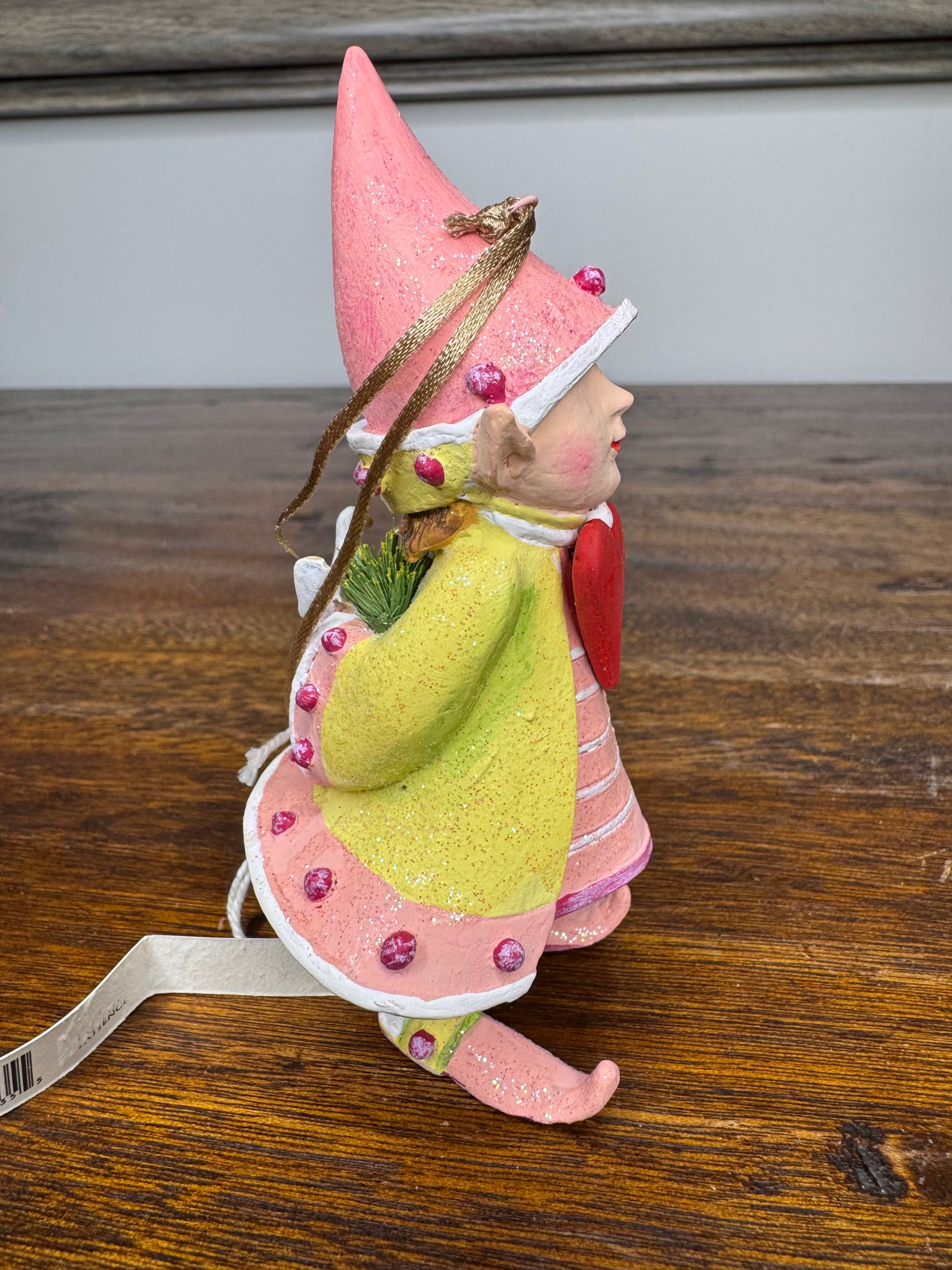 Patience Brewster Dash Away Cupid's Elf ornament w/ Original Box