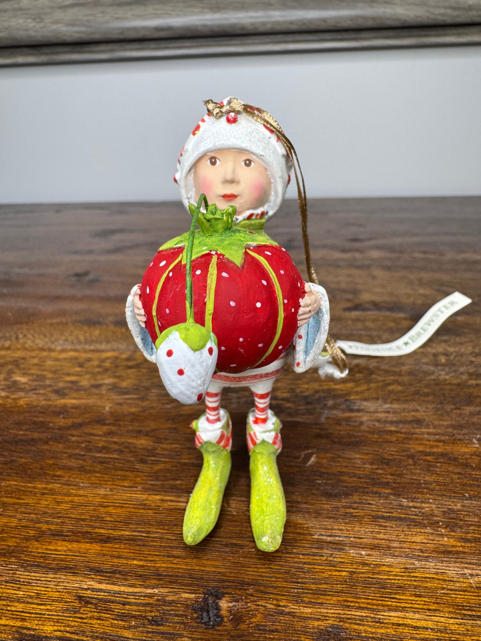 Patience Brewster Dash Away Prancer's Tailor Elf Ornament w/ Original Box