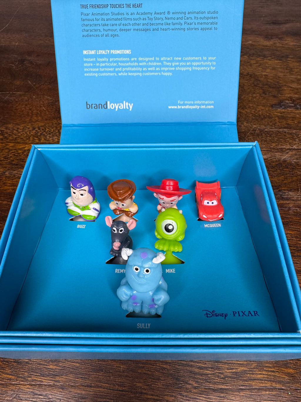 Disney Pixar Brand Loyalty Figurines in Collectors Box