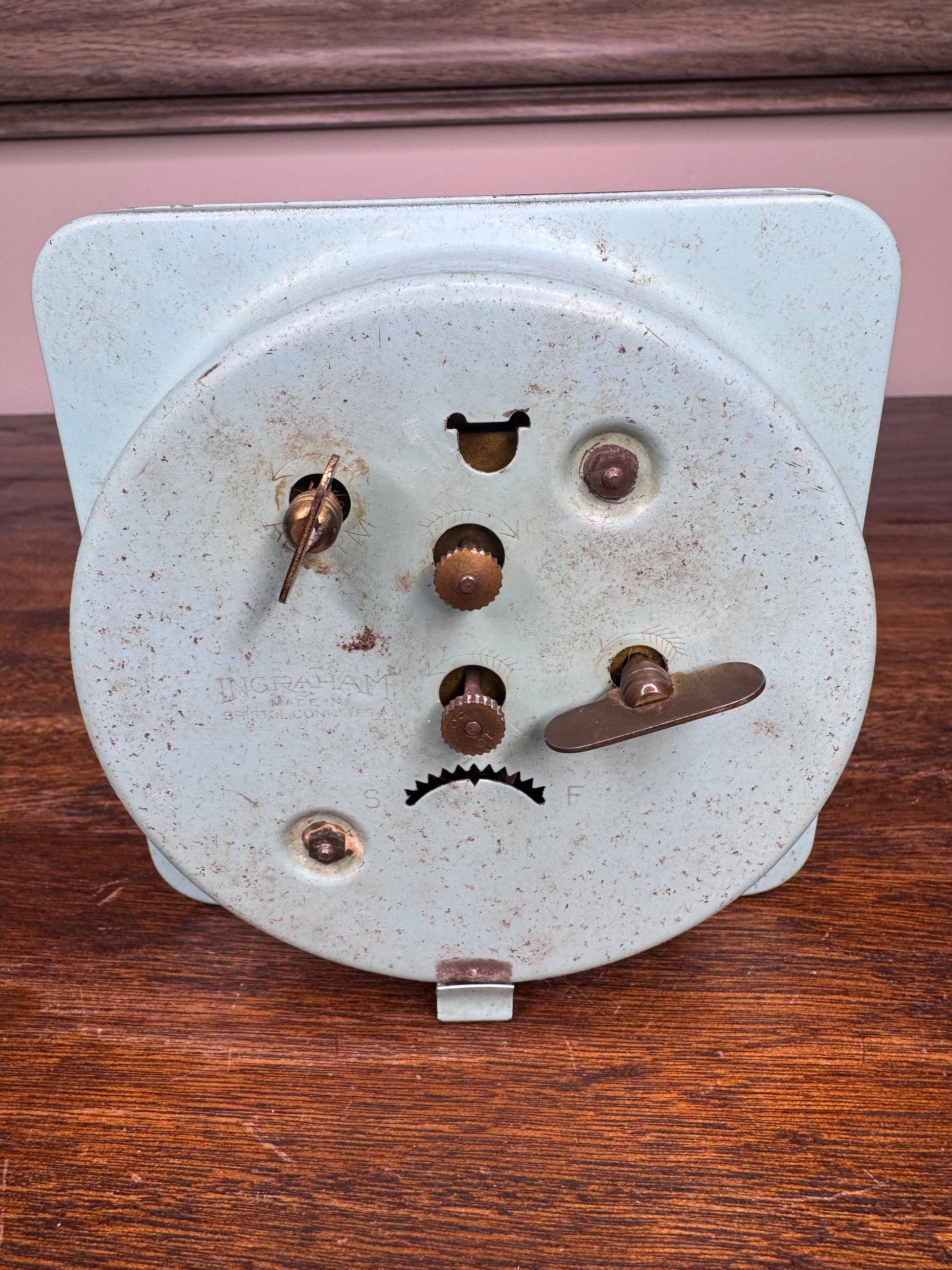 Vintage 1950's Era Ingraham Western Themed Roy Rogers Alarm Clock