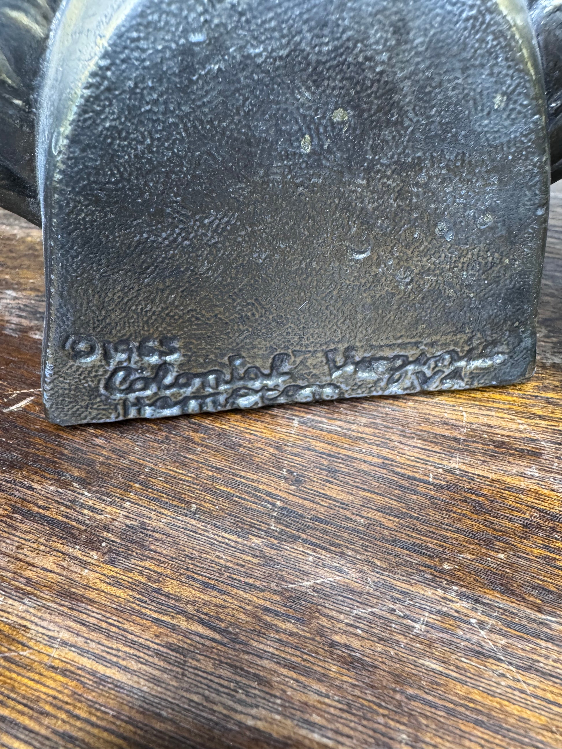 Vintage 1965 American Eagle Brass Bookends 1776